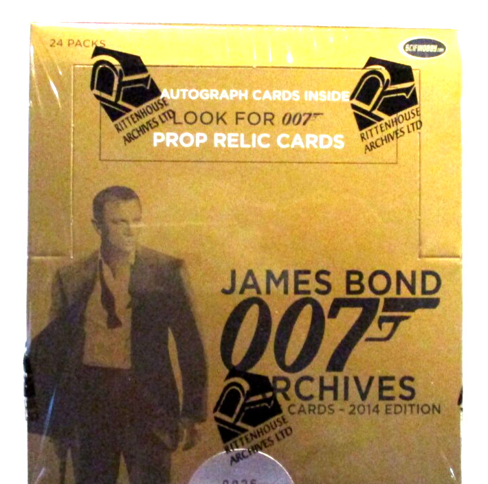 JAMES BOND 007 ARCHIVES 2014 EDITION FACTORY SEALED BOX AUTOGRAPHS AND RELICS