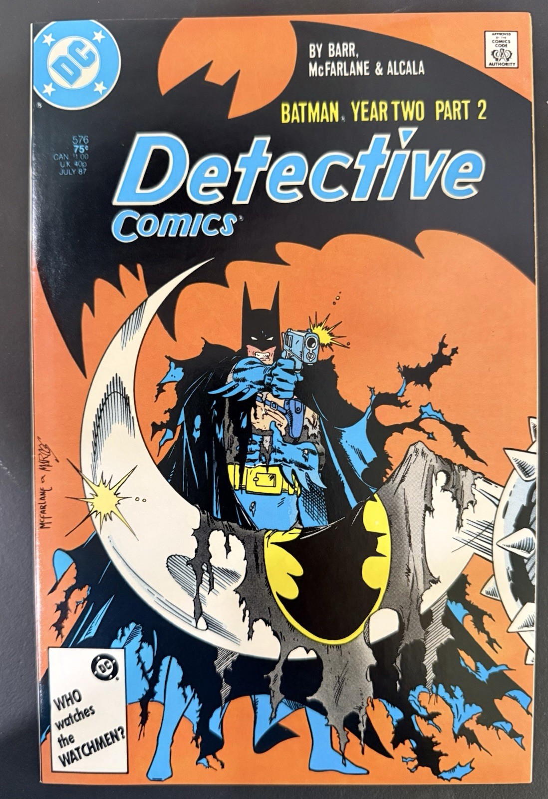 1987 DETECTIVE COMICS #576 – Todd McFarlane Art – Year Two Part 2 – DC Comics