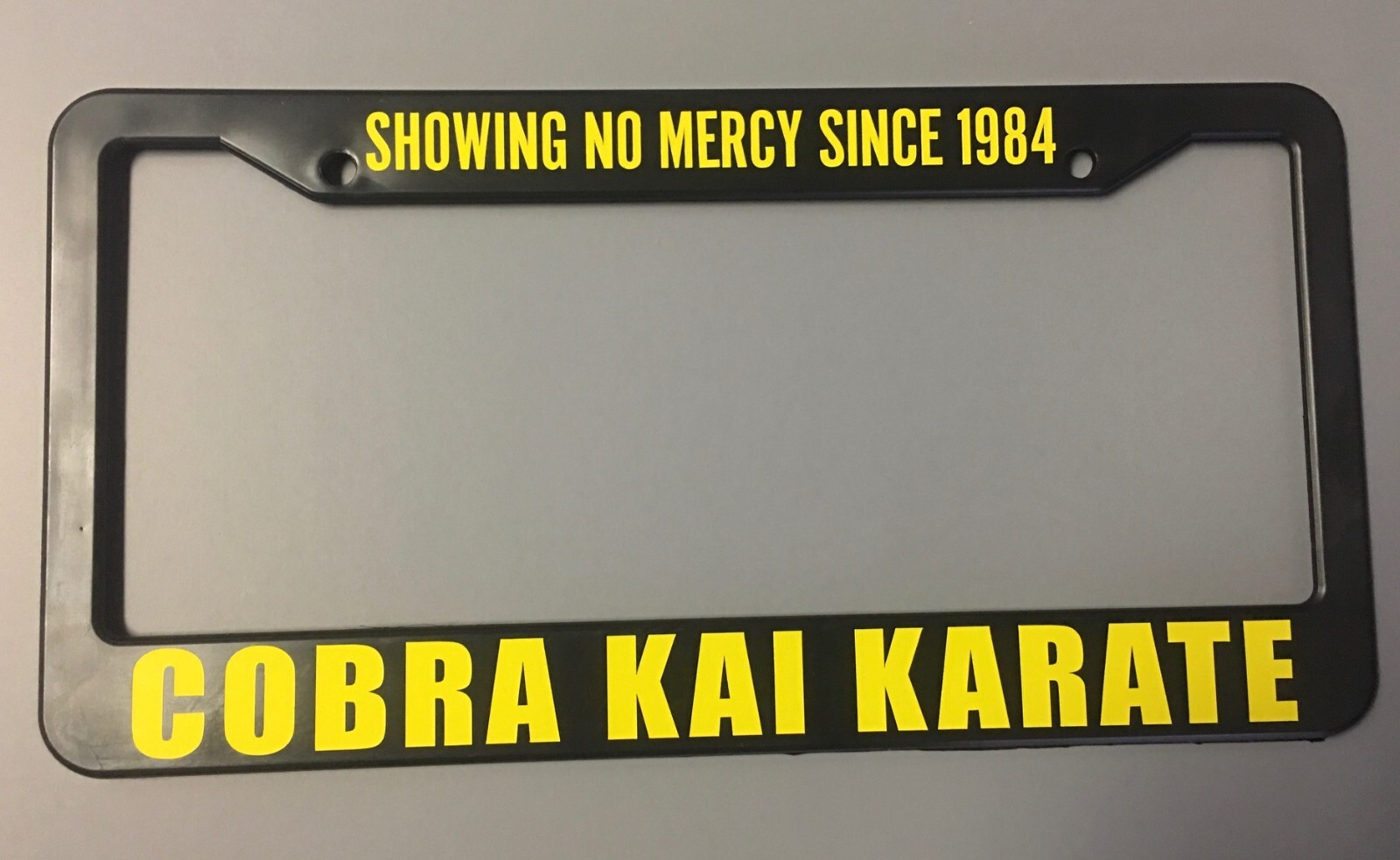 COBRA KAI License Plate Frame Karate Kid No Mercy Sensei Movie Dojo Challenger
