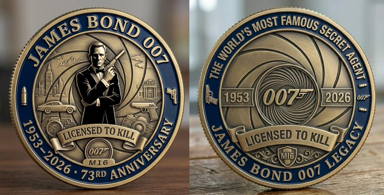 James Bond 007 73rd Anniversary Commemorative Coin BC59