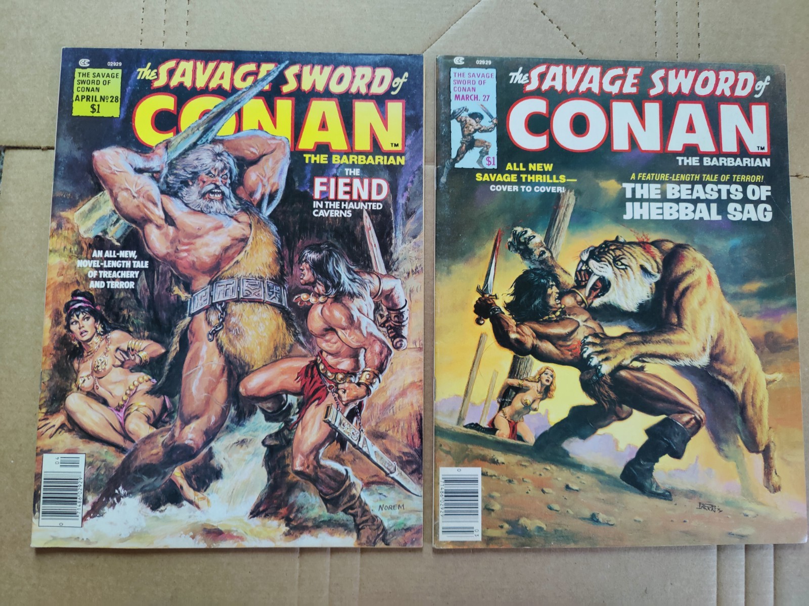Huge Lot x36 Savage Sword of Conan 6-9 11-20 22-24 26-35 37-40 42-44 48 Annual 1