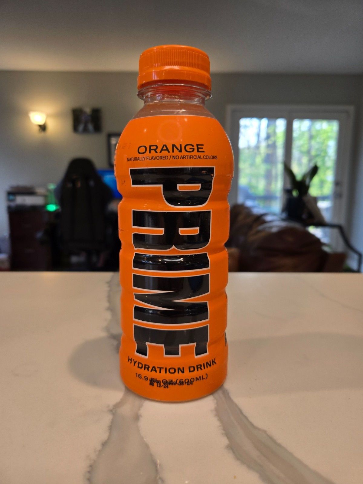 Prime Hydration 500 ml Drink Sports Beverage “ORANGE,” Naturally Flavored