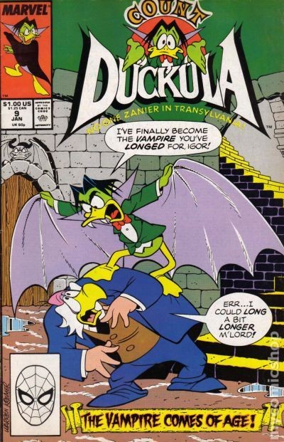 Count Duckula #9 FN 6.0 1989 Stock Image