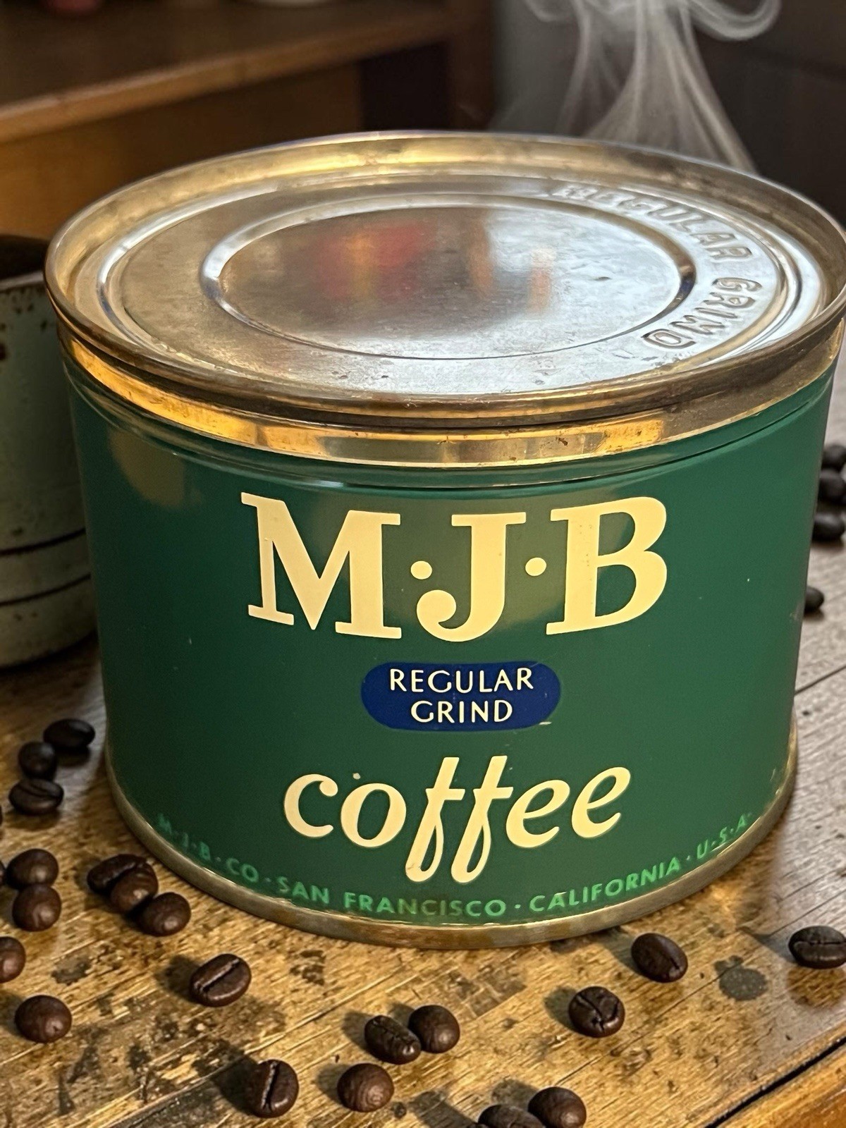 Vintage MJB Regular Grind Coffee Tin