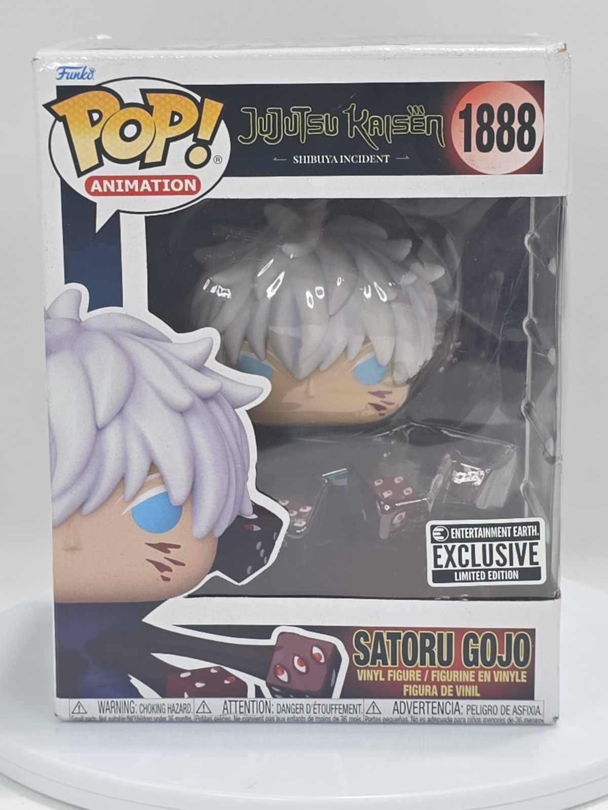 Funko Pop Premium Jujutsu Kaisen Satoru Gojo 1888 Entertainment Earth Exclusive