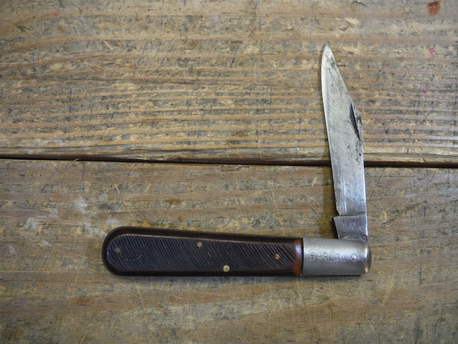 Large sabre brand Japan 629 Barlow blade pocket knife *knifes
