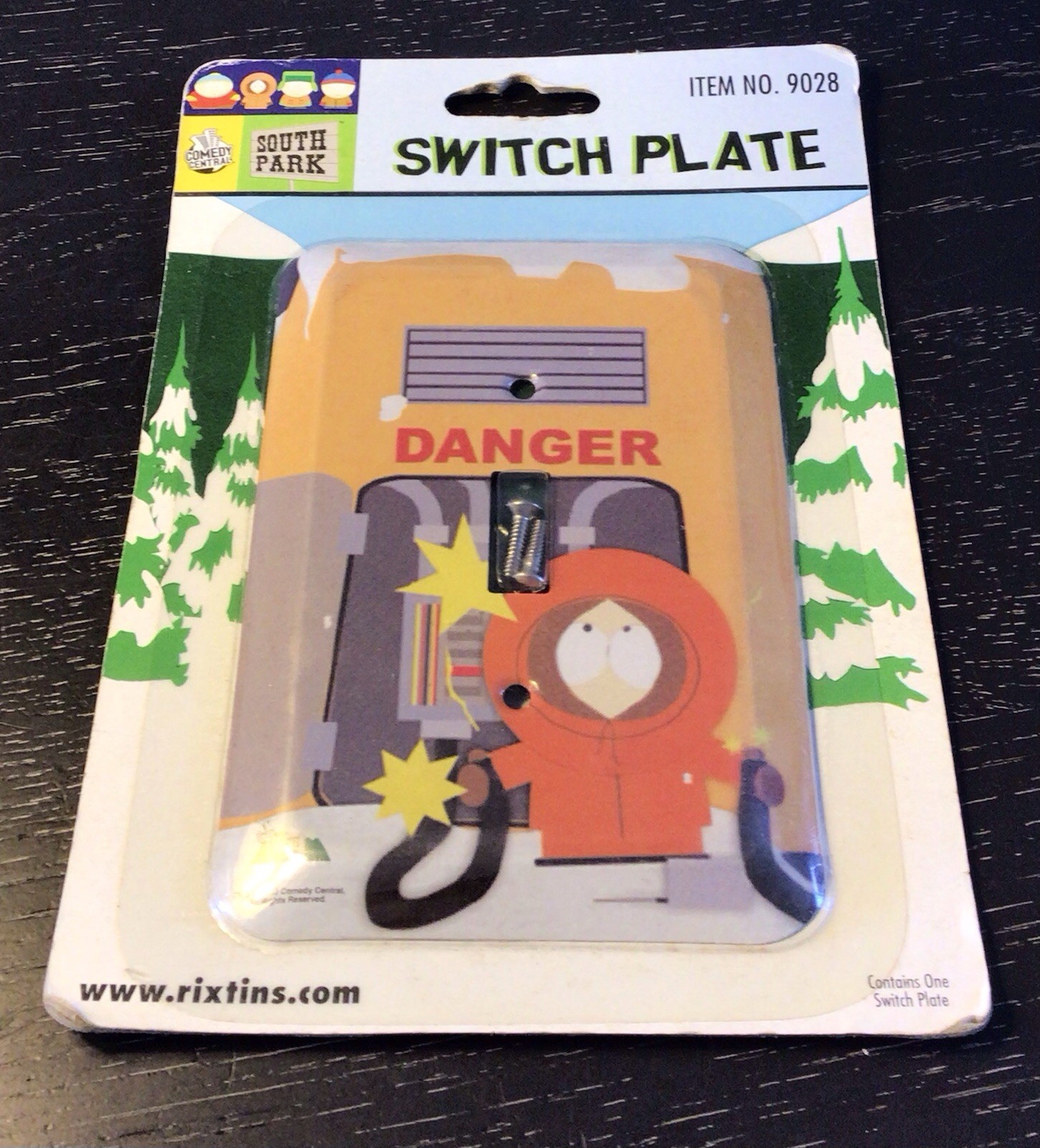 South Park Kenny Funny Metal Light Switch Plate Cover Comedy Central 2003 Rare