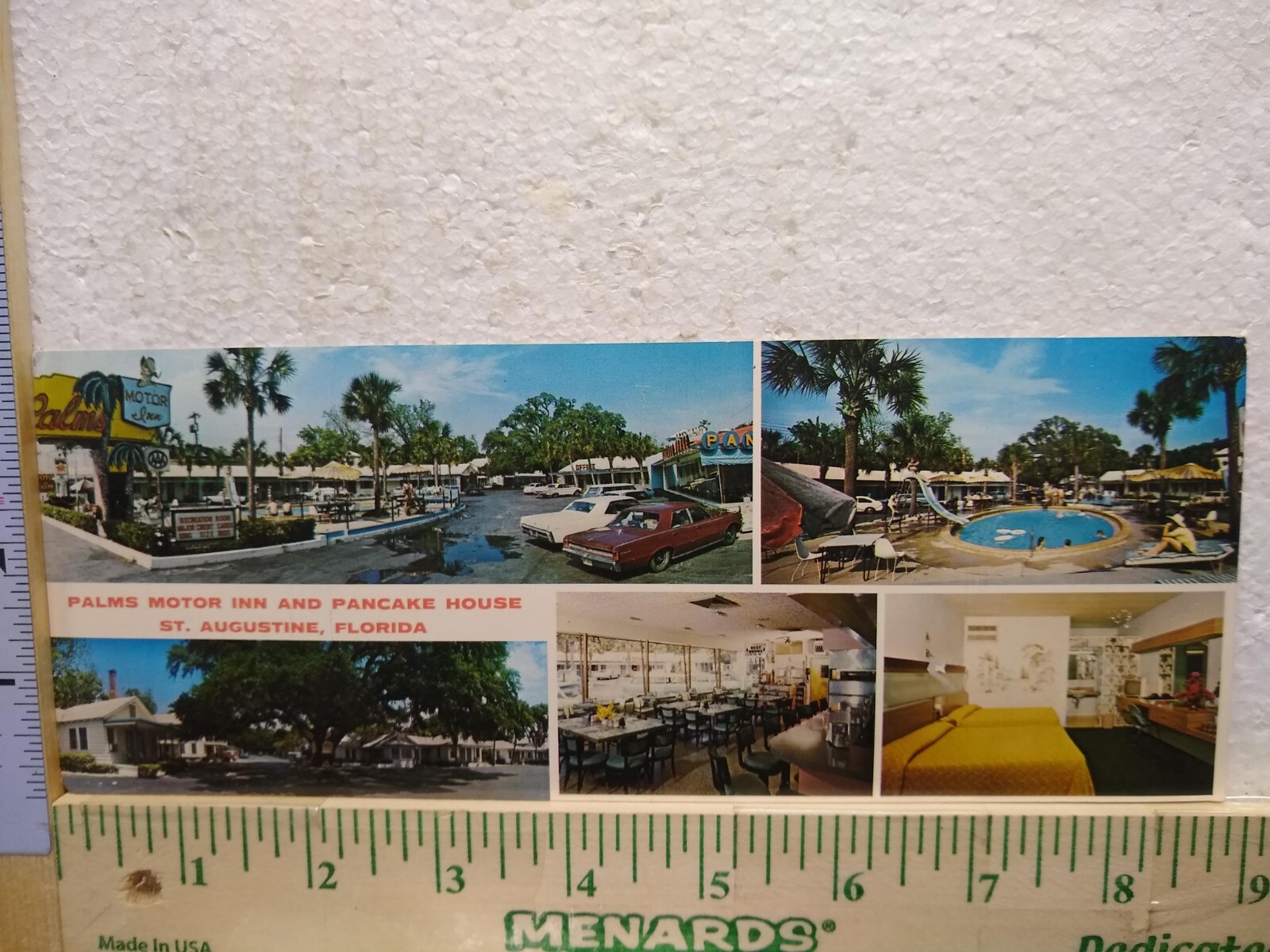 Postcard Palm Motor Inn Restaurant and Pancake House St. Augustine Florida USA