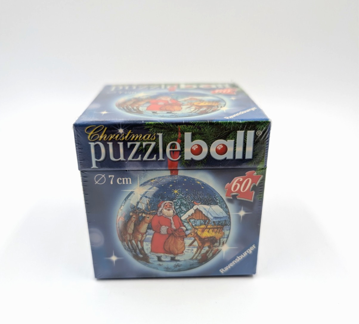 3D Puzzle Ball Christmas Santa Ornament 60 pieces Ravensburger Brand New