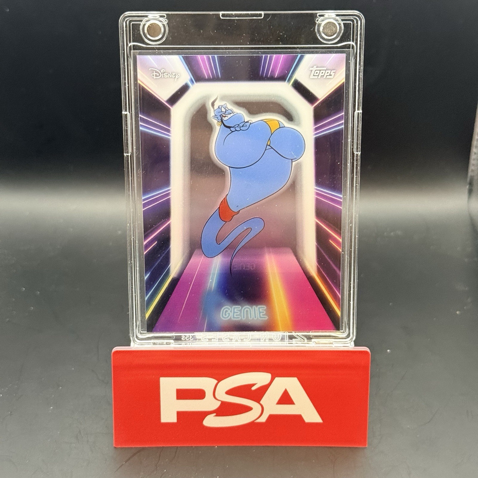 Genie 2026 Topps Disney Neon Illuminated Lights Acetate SP Insert #NPL-9