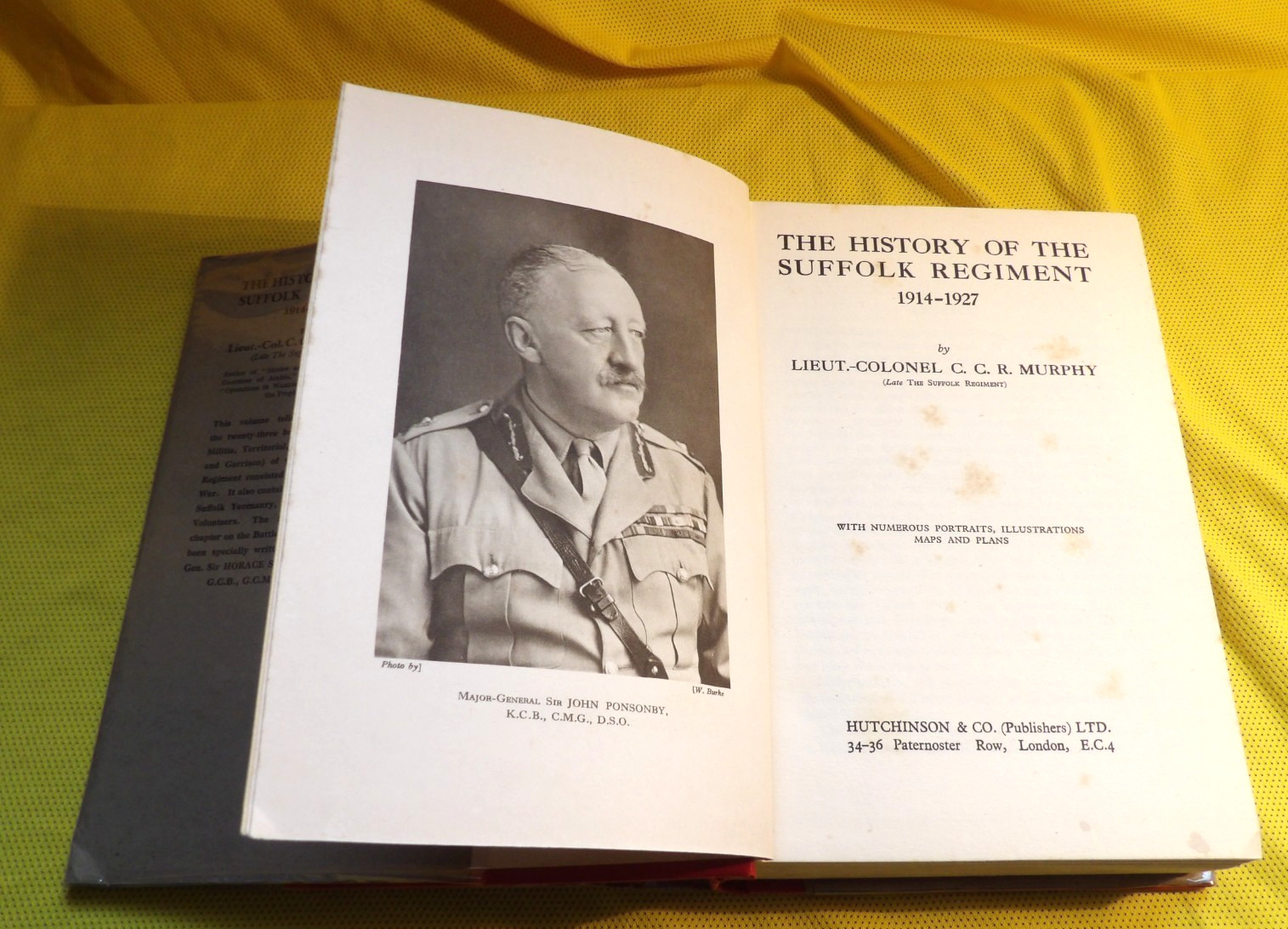 The History of The Suffolk Regiment ( 1914-1927 ) Possibly 1928 First Edition
