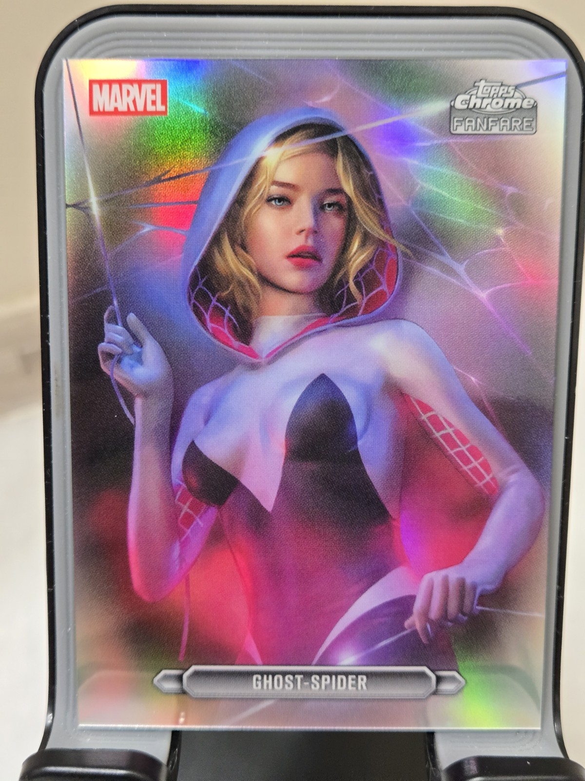Topps 2026 Chrome Marvel Comics Fanfare Ghost-Spider Insert #FF-17 Card