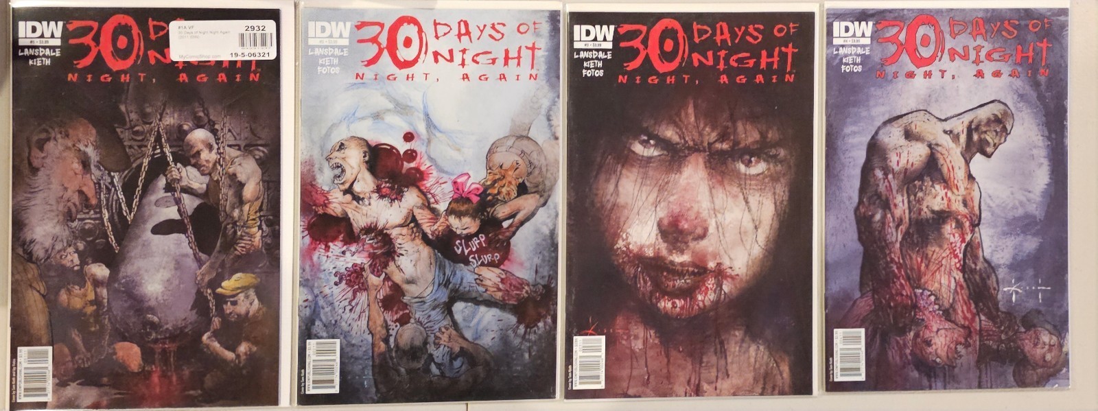 30 Days of Night Night Again #1 2 3 4 HORROR Comic Book Set 1-4