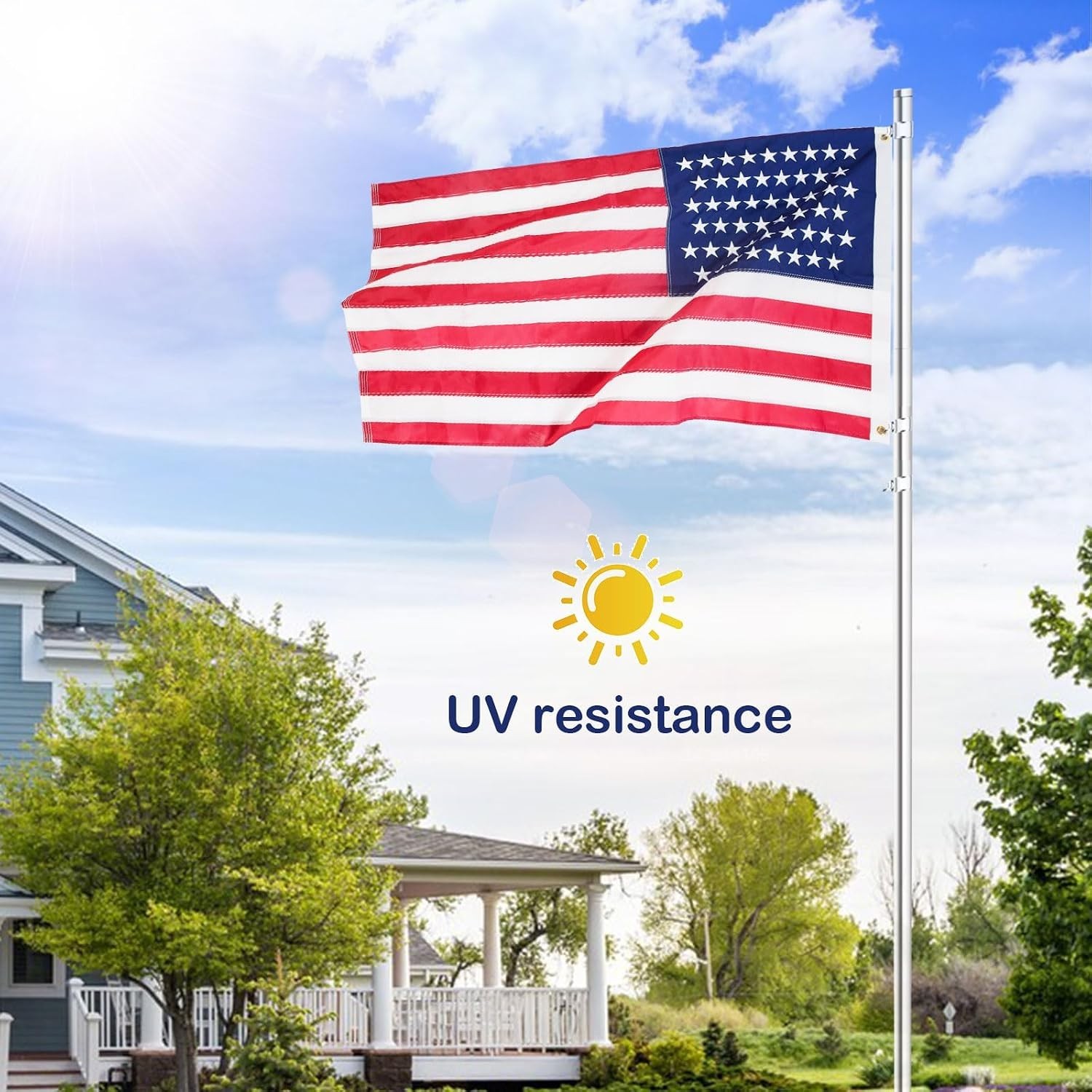 US American Flag 3×5 Quality Made USA Flag Embroidered United States Flag