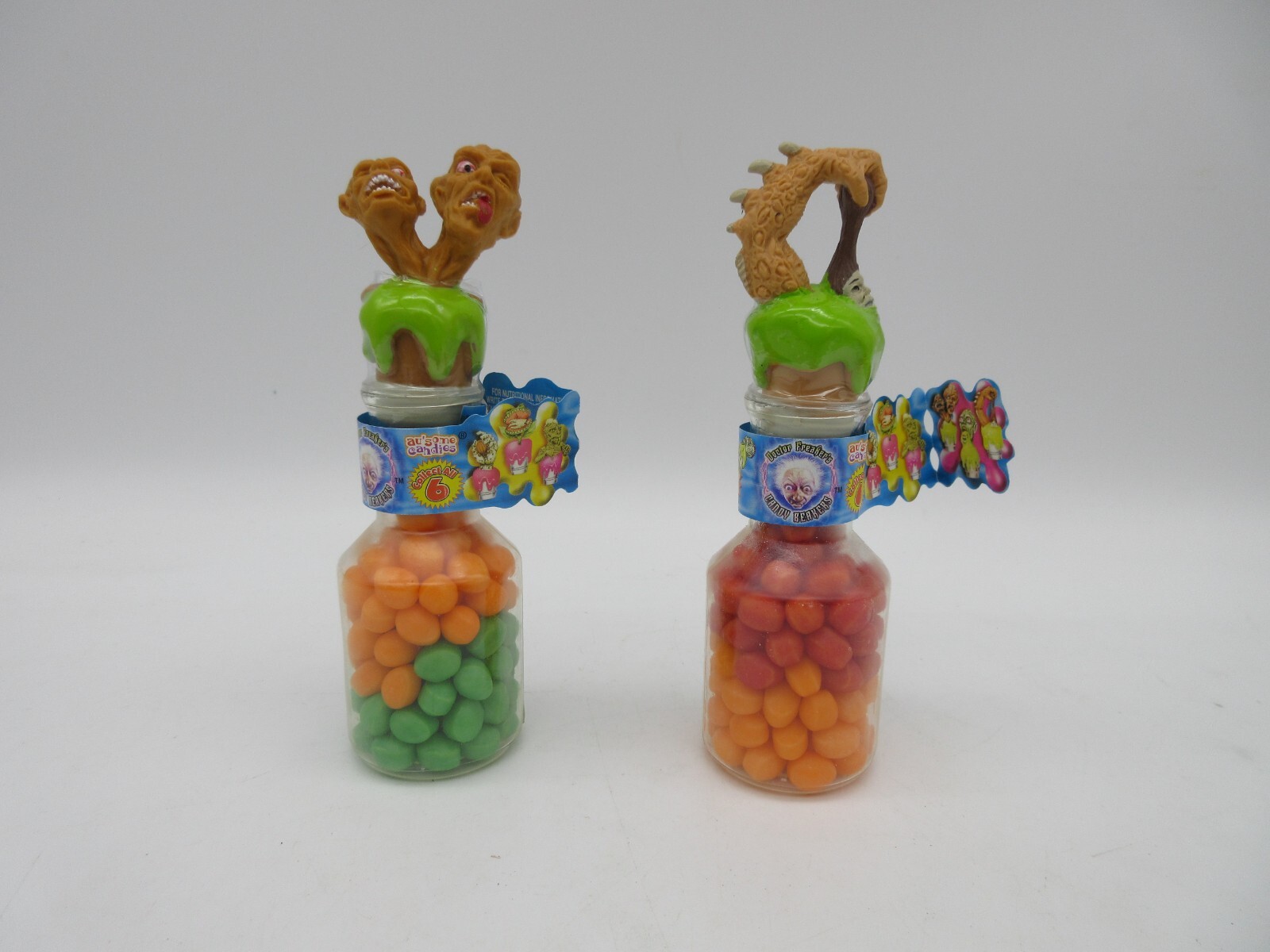 Lot of 2 Vintage DR. FREAKERS Candy Beakers Stampers Au’some 2001 RARE!
