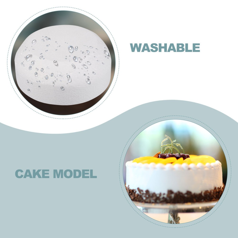 1Pcs Reusable Foam Cake Model Mold for Birthday Party DIY Crafts White