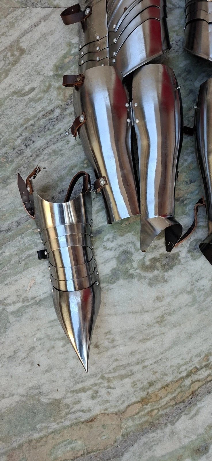 German Gothic Knight Leg Armor Full Steel Gothic Guards Handmade Medieval