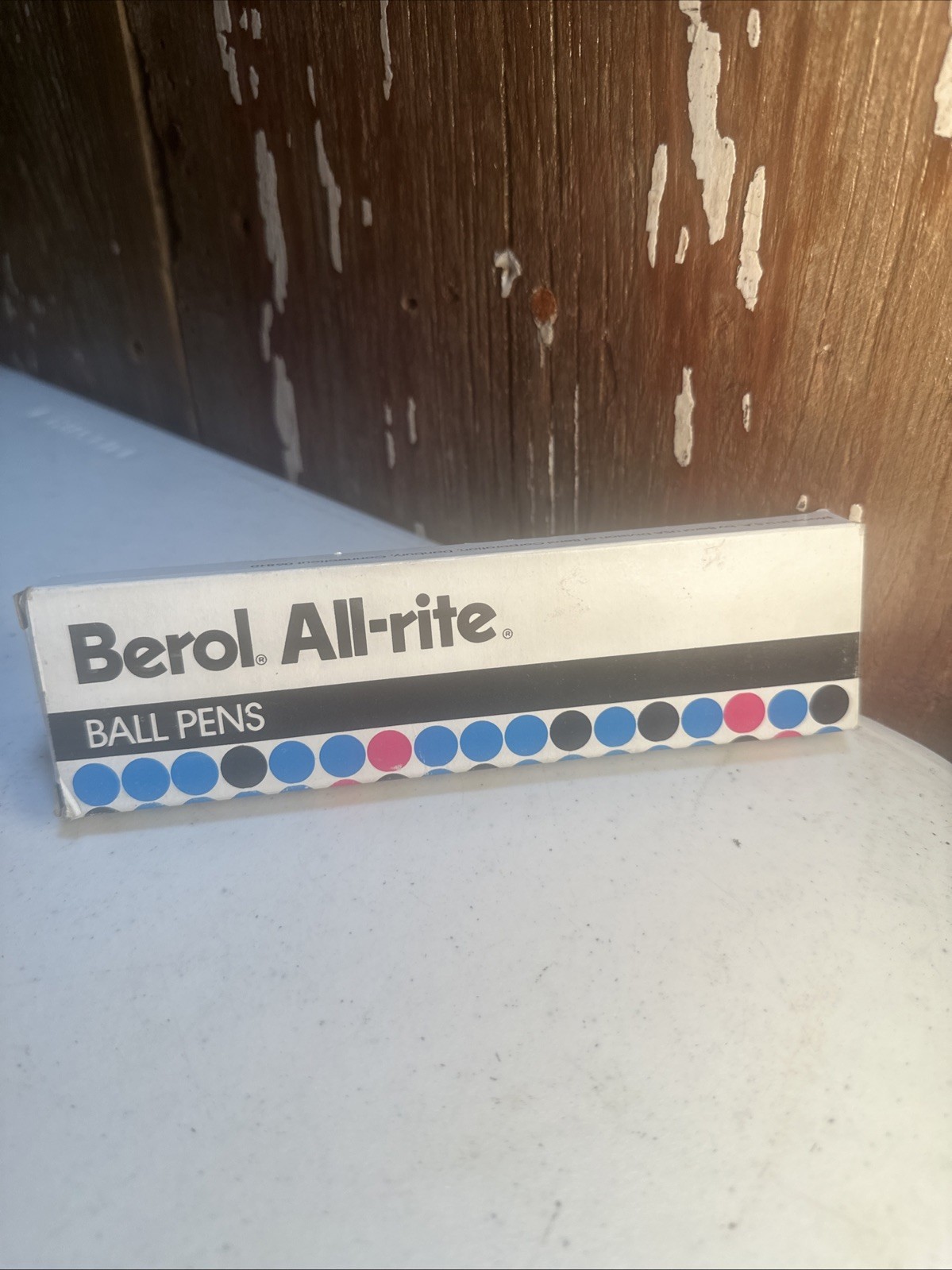 Vintage Berol All-rite Ball Pens S54E Stainless Steel Medium Point 12Pack Unused