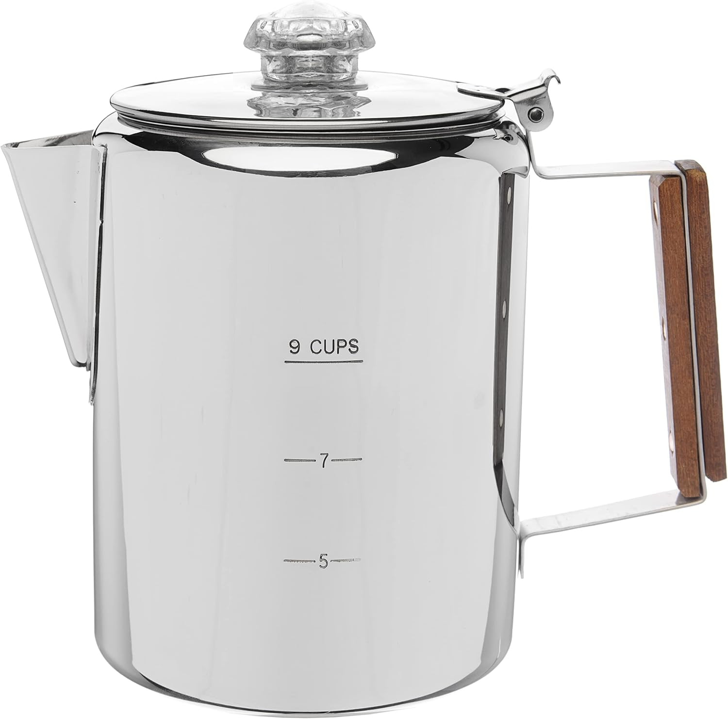 COLETTI Bozeman Percolator Coffee Pot — NO Aluminum or Plastic [9 Cup]