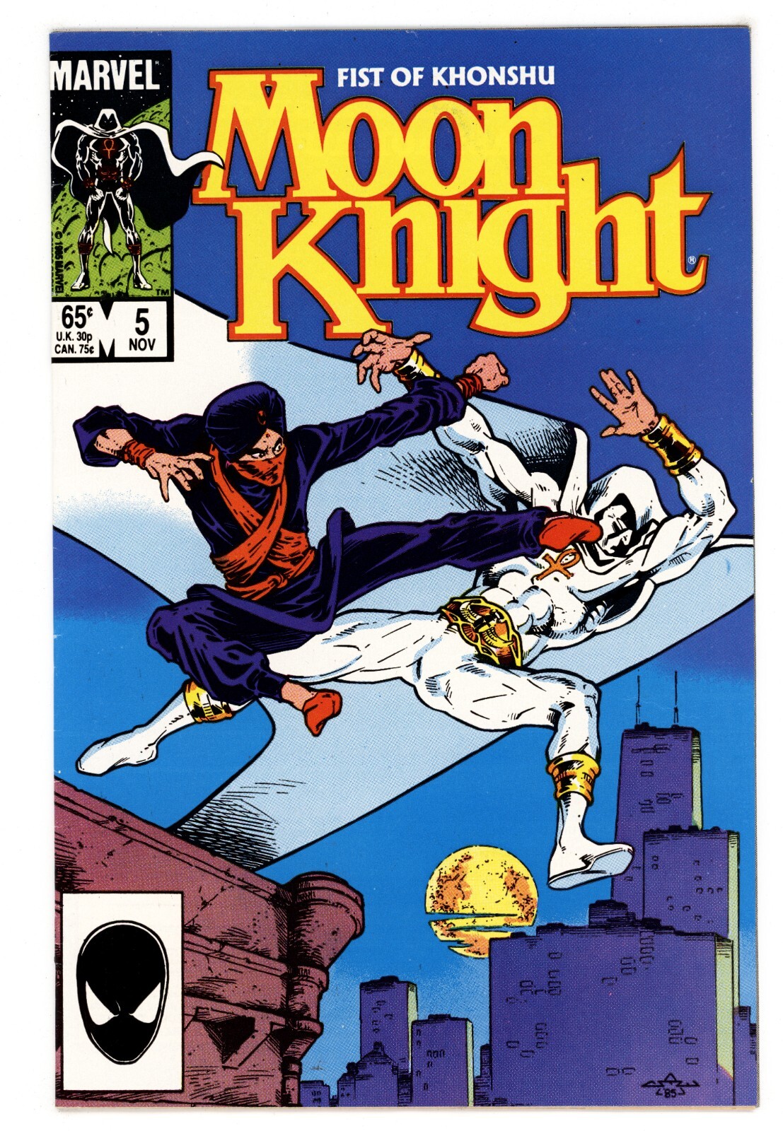 Moon Knight (2nd Series) #5 VFNM 9.0 1985 Chris Warner Cover