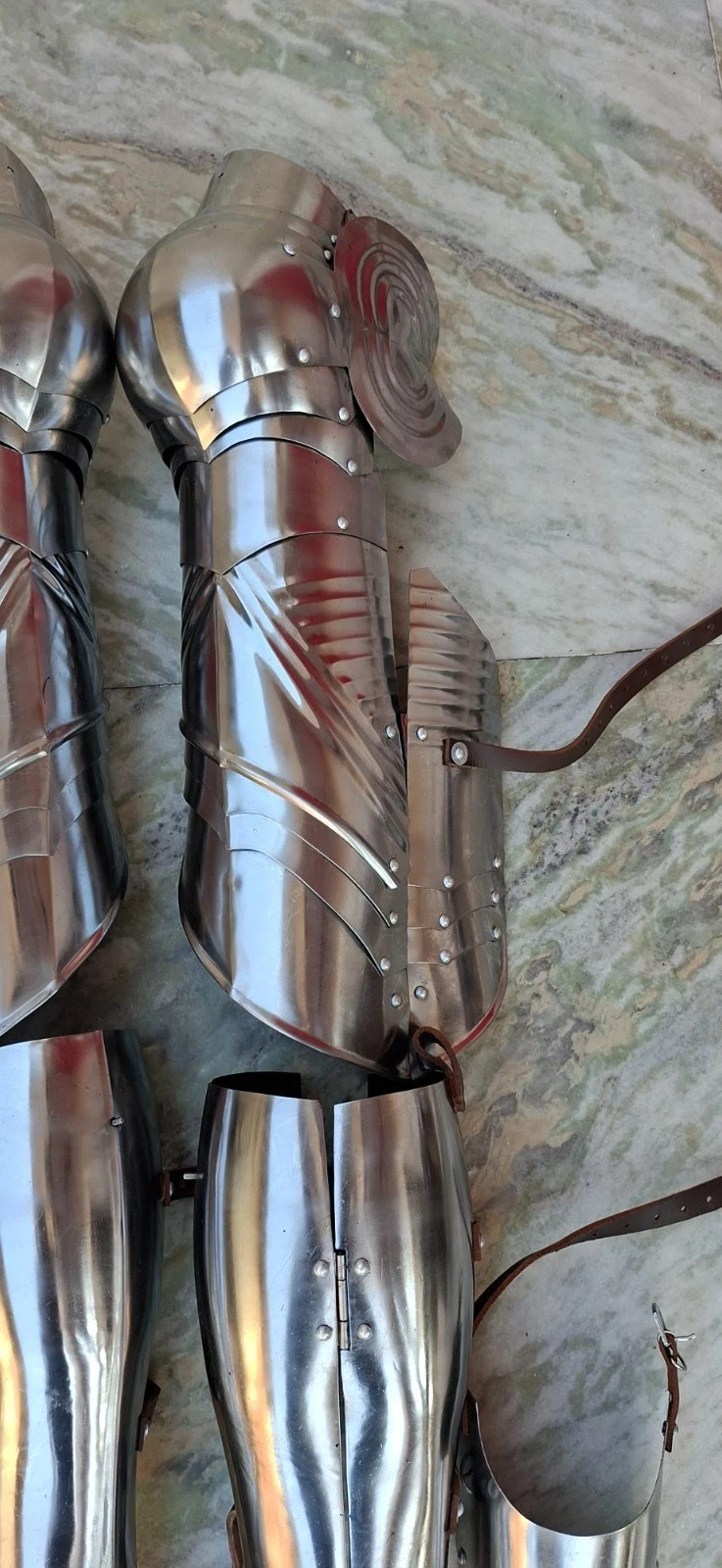 German Gothic Knight Leg Armor Full Steel Gothic Guards Handmade Medieval