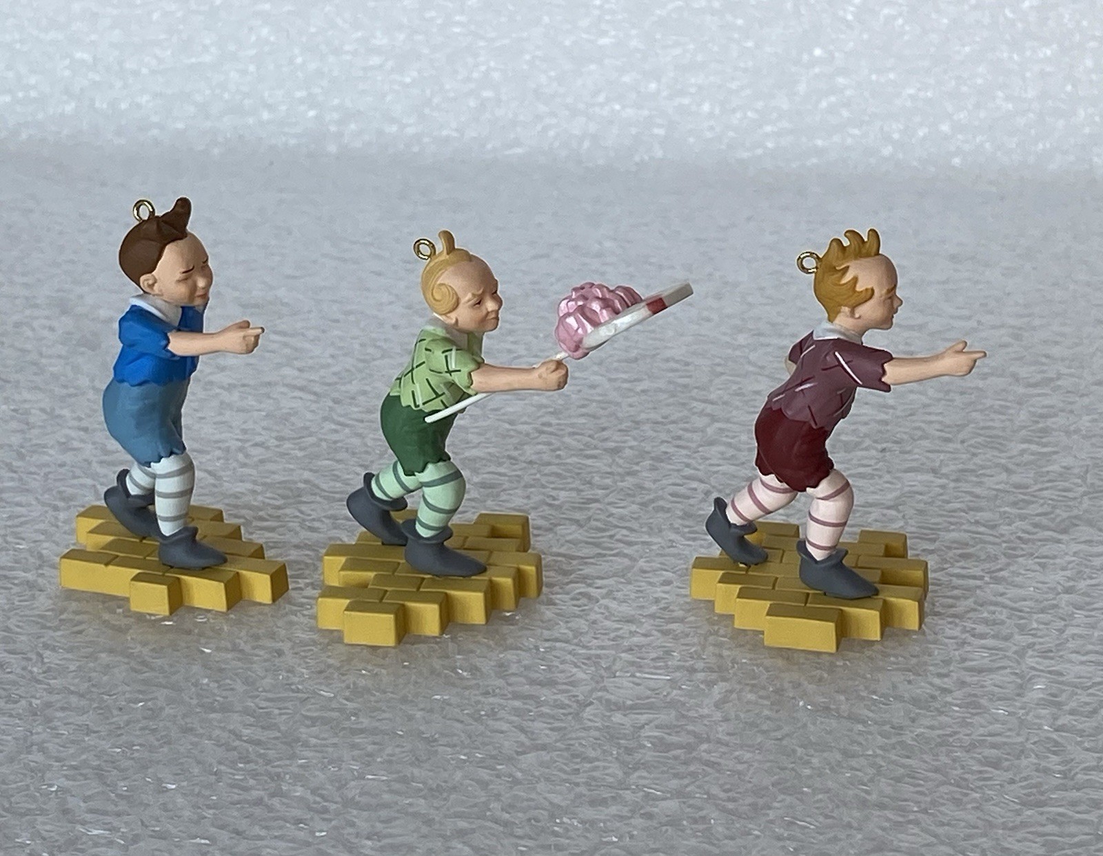 1998 Hallmark Keepsake The Lollipop Guild The Wizard of Oz Set of 3 Ornaments