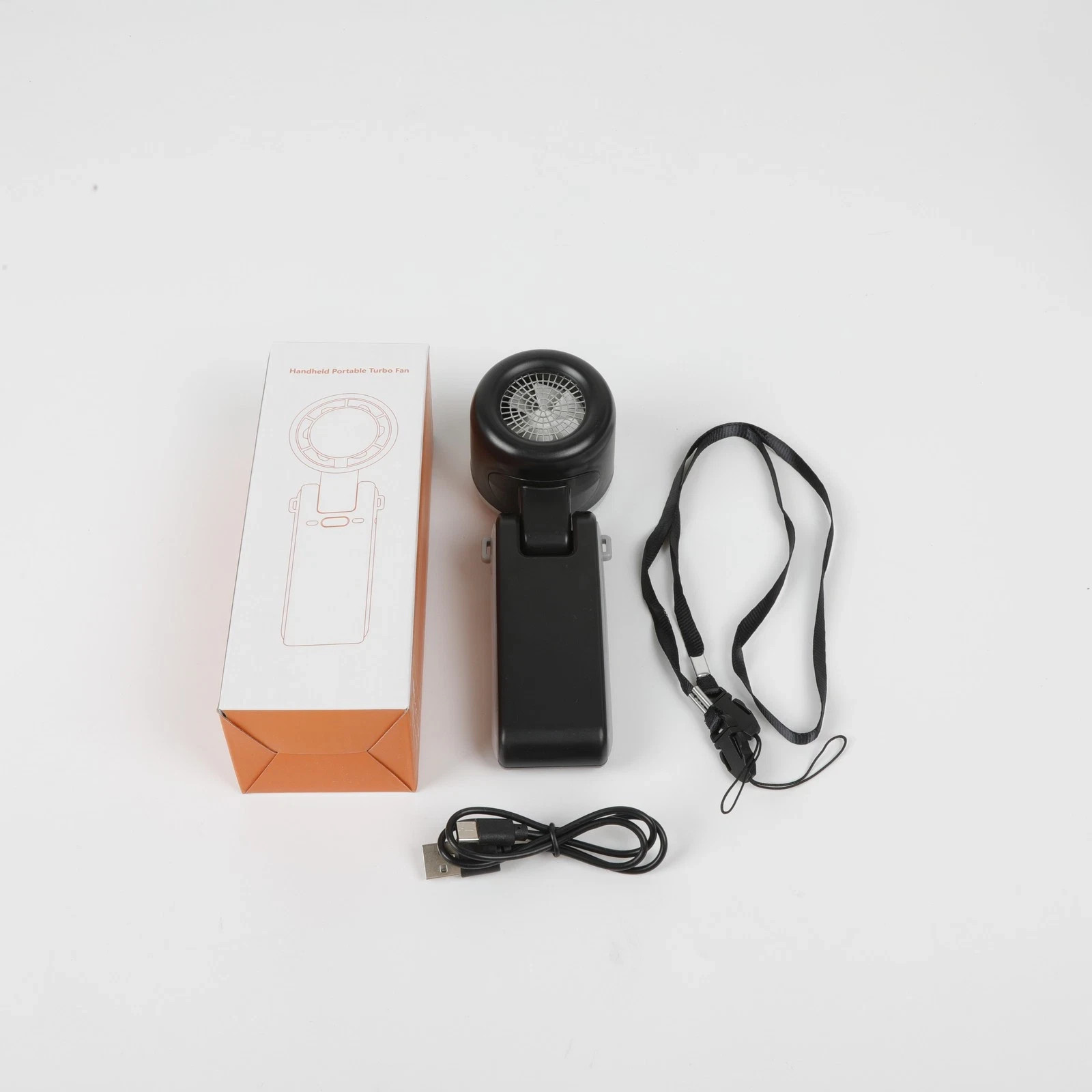 Mini Hand-held Fan Portable Folding Desk Fan Cooler Cooling USB Rechargeable Fan