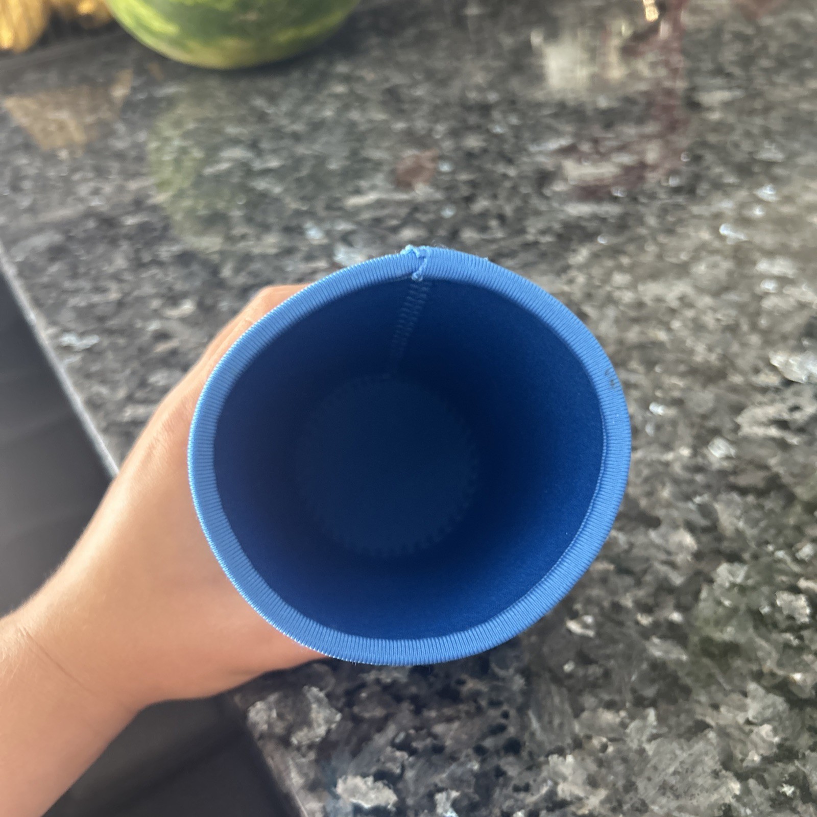 7 Brew Coffee Rise & Grind Koozie Sleeve (Blue and White) Fits average 7brew cup