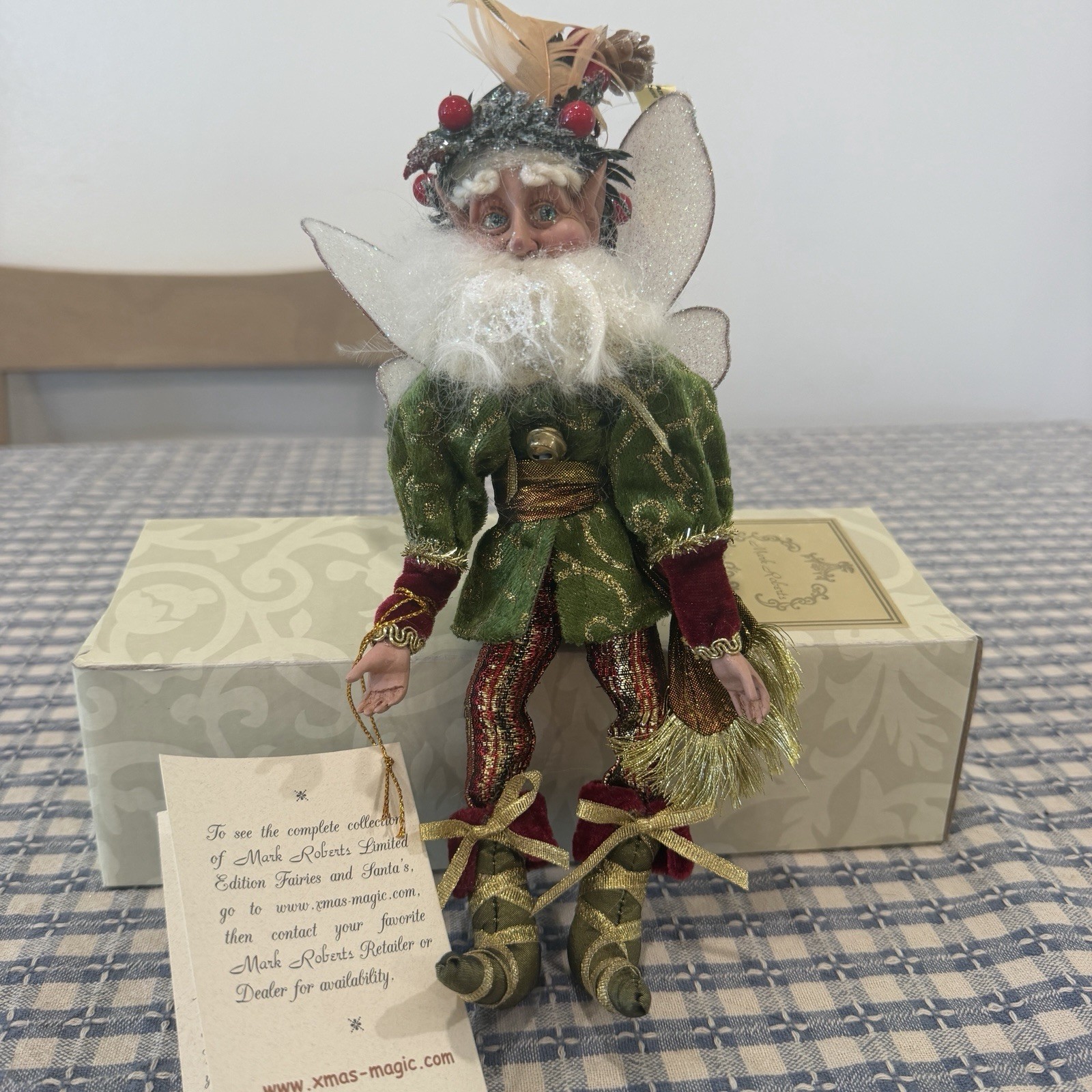 Mark Roberts Tannenbaum Fairy Small 9″ 2007 Limited Edition 51-76174 Box Tags