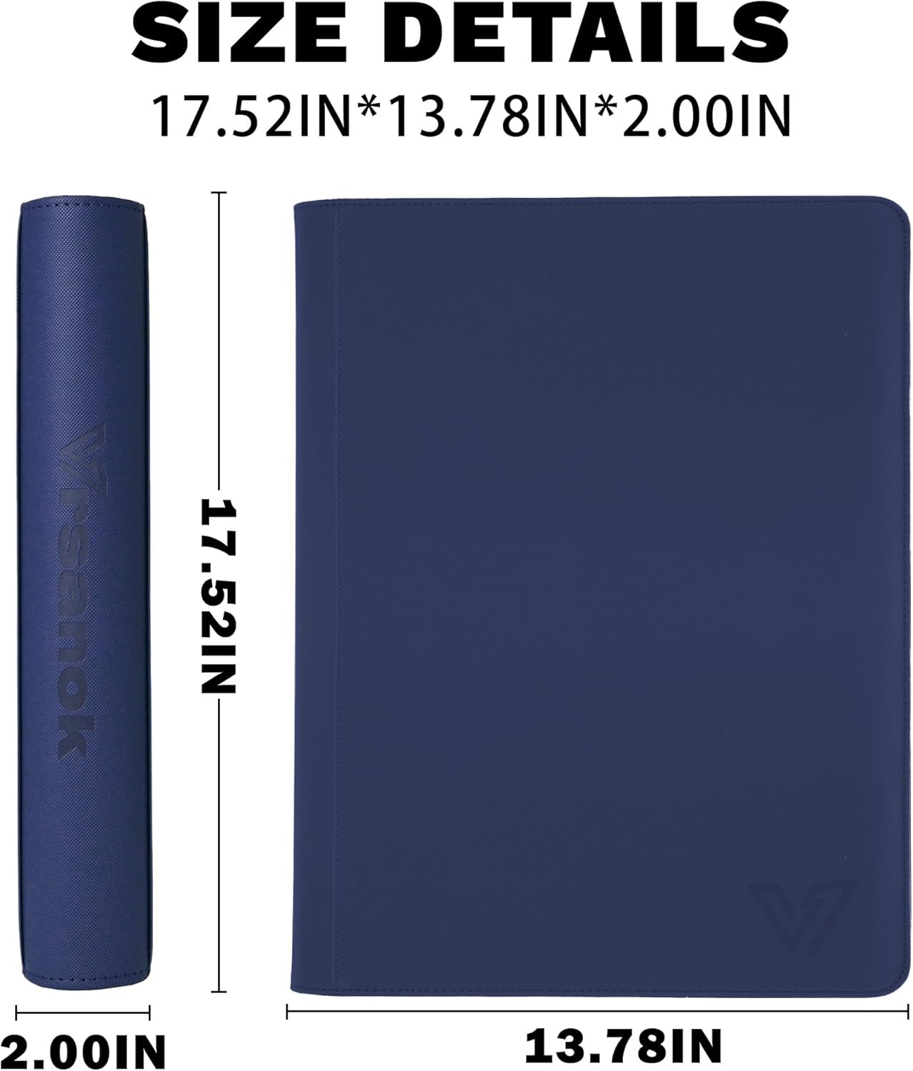 16 Pocket Trading Card Binder – Holds 1280 Cards, Large Capacity 4X4 Card Album