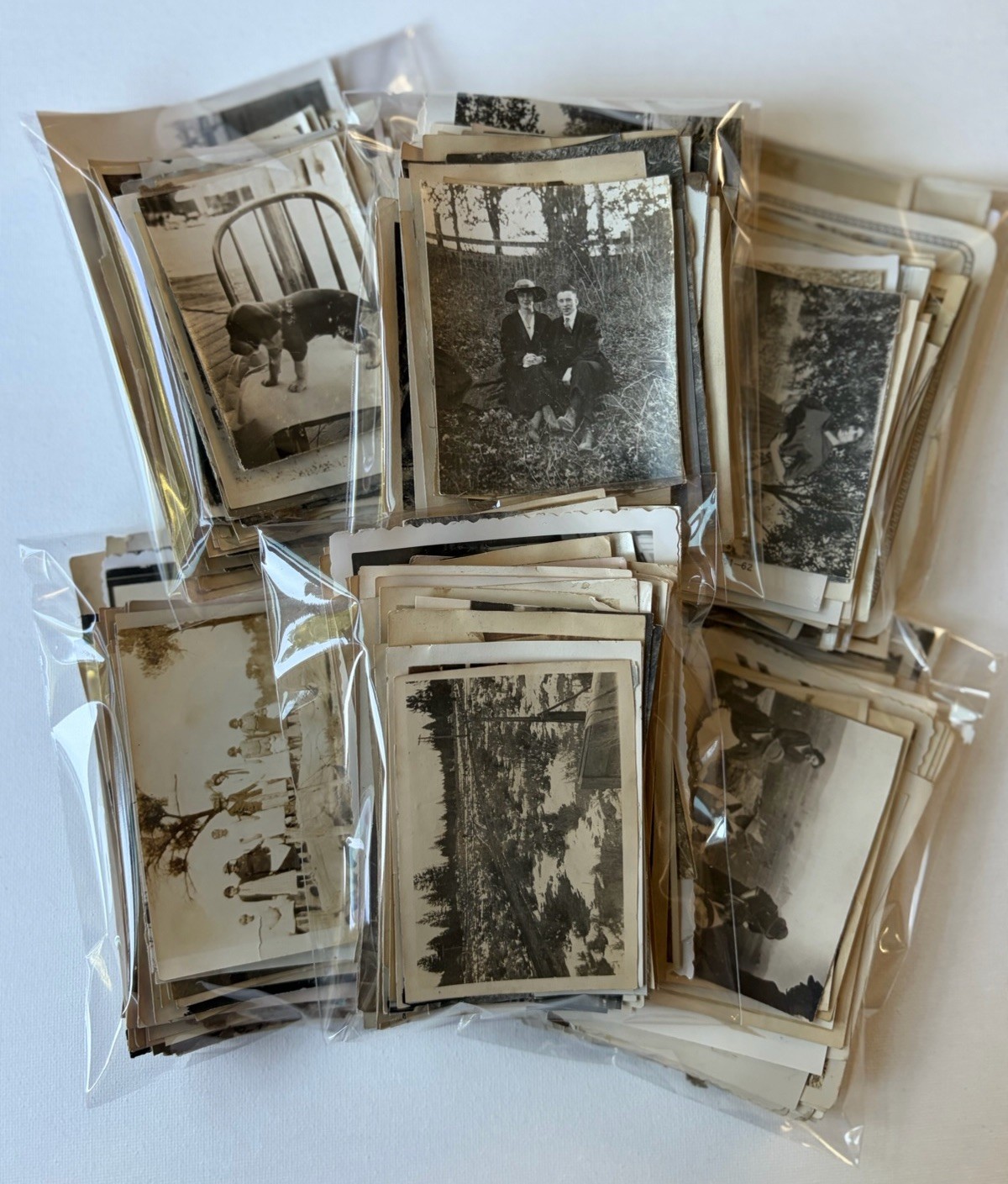 50 DAMAGED Vtg & Antique Snapshots Photos Mixed Lots B&W Sepia For Crafts