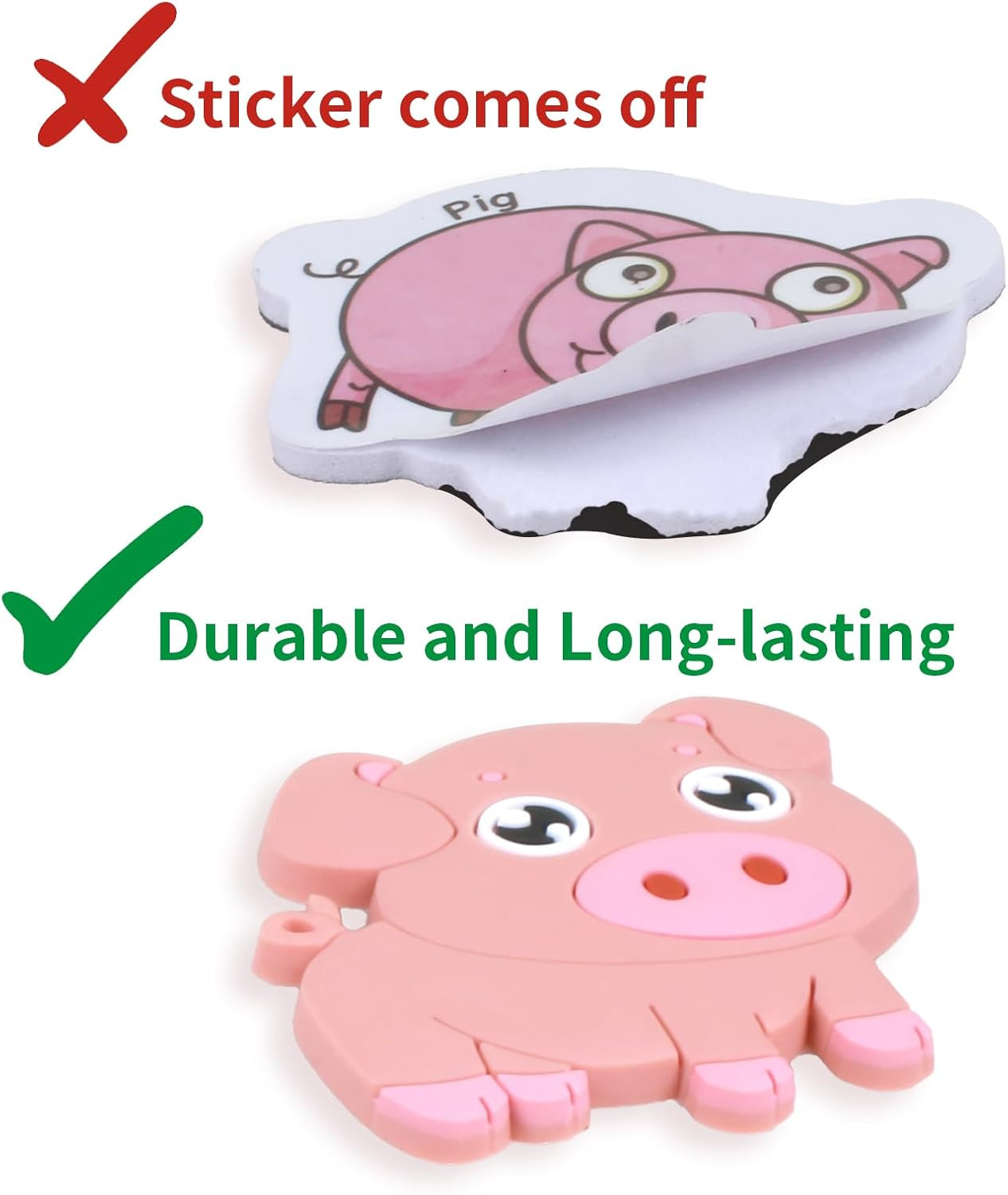 SUPINEEDO Refrigerator Magnets for Kids, Cute Farm Animals Fridge Magnet for Tod