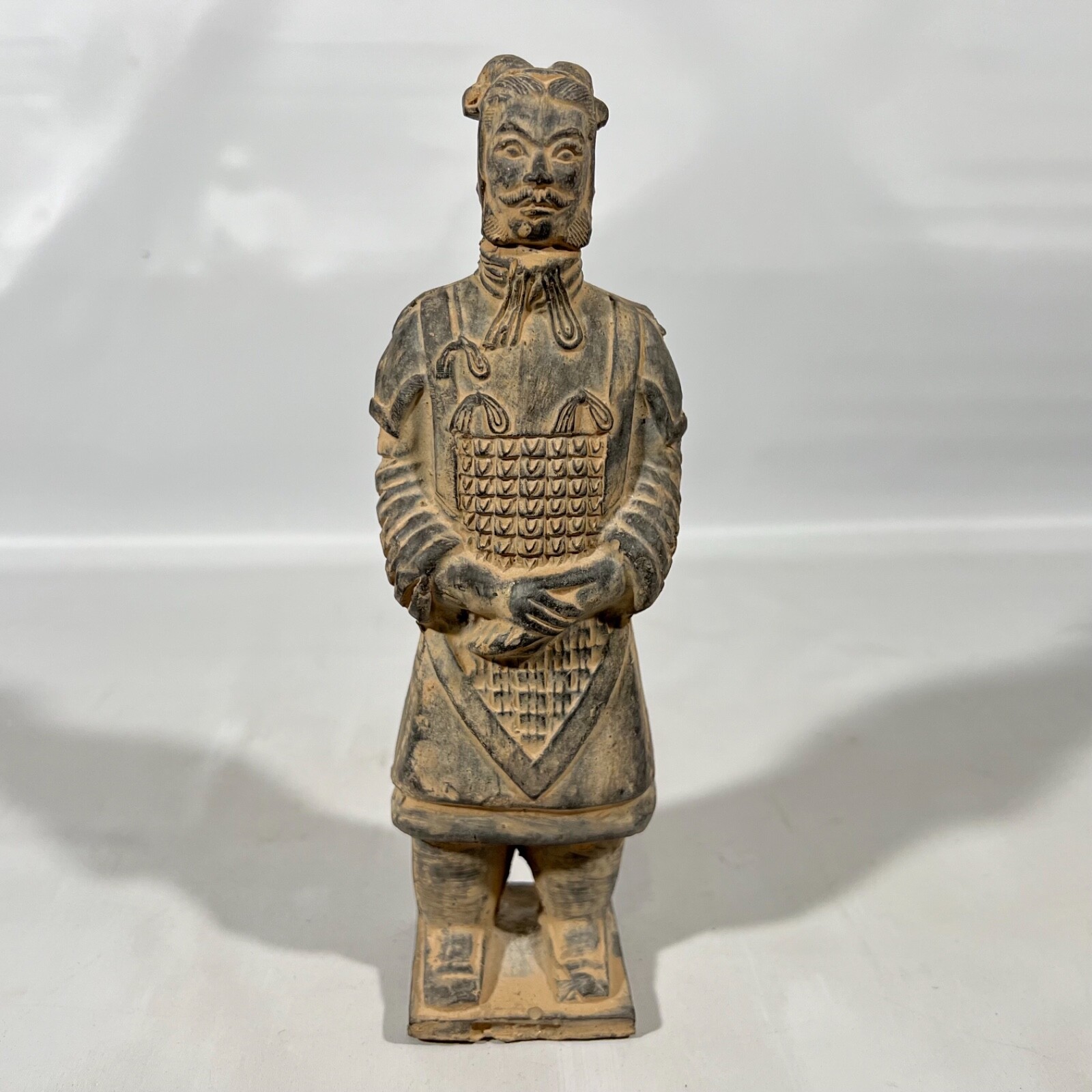 Vtg Chinese Asian Terra Cotta Emperor Warrior Xian Army Soldier Statue Figure