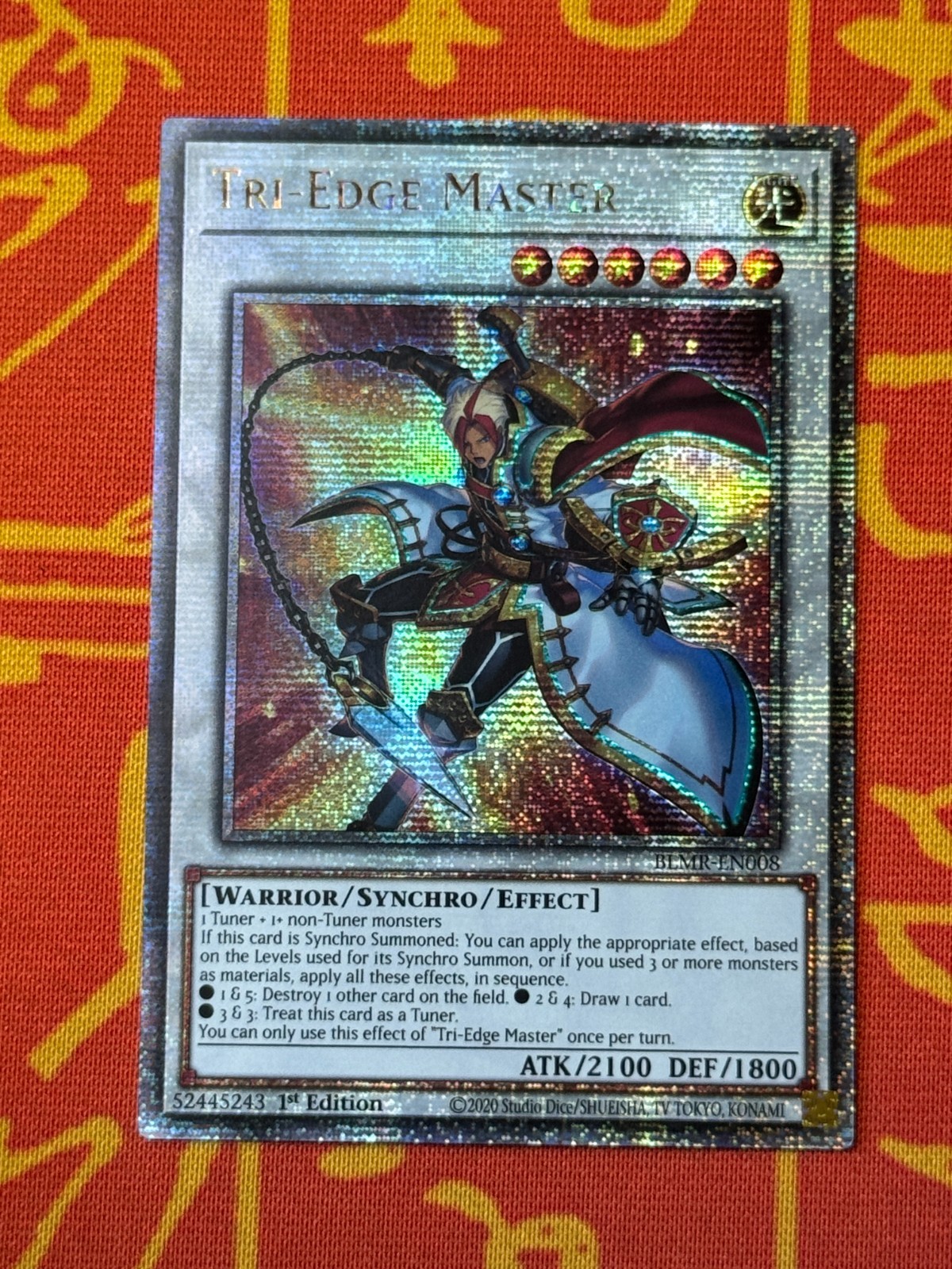 YUGIOH TRI-EDGE MASTER QUARTER CENTURY SECRET RARE BLMR-EN008