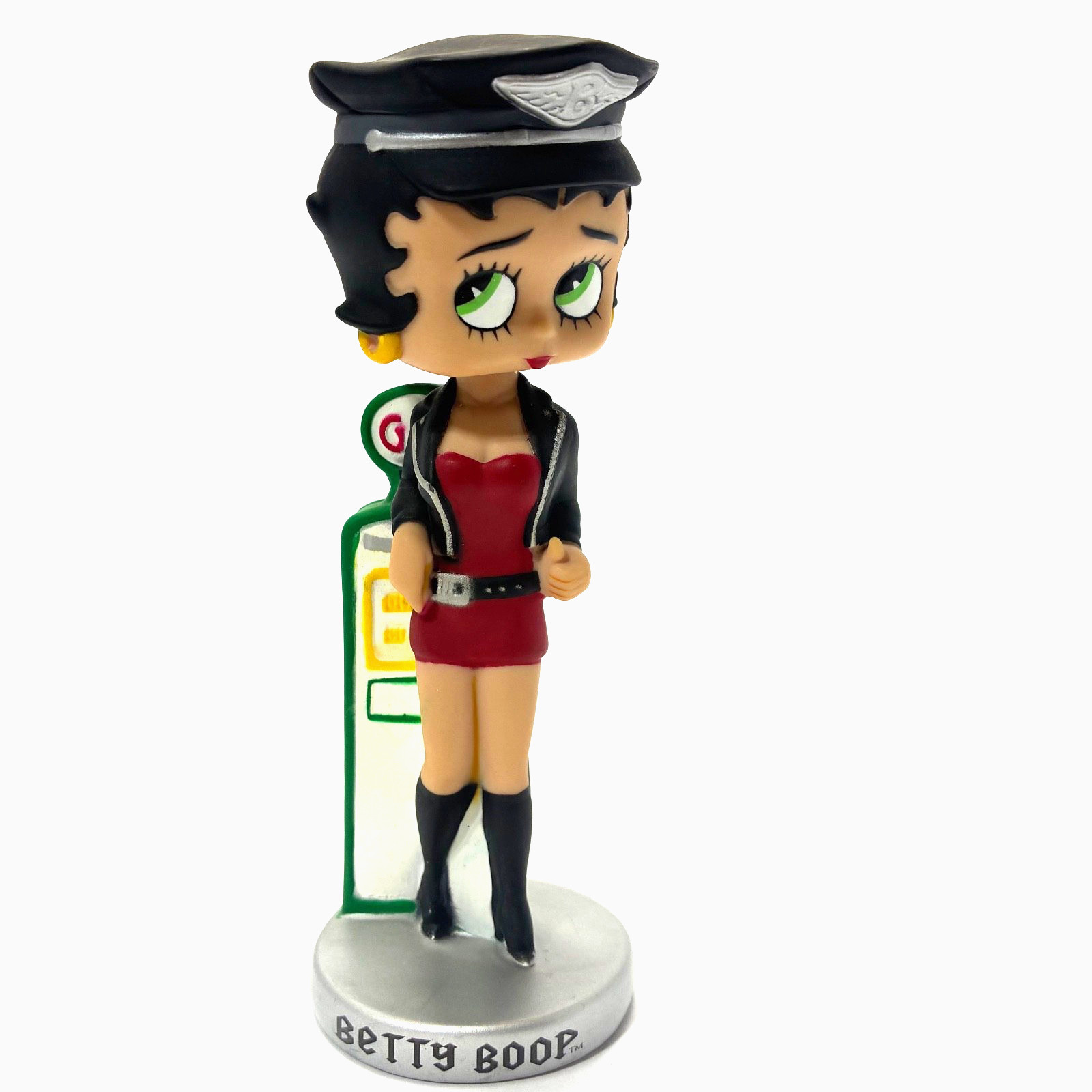 2002 FUNKO WACKY WOBBLER BIKER BETTY BOOP BOBBLEHEAD FIGURE CARTOON CLASSIC