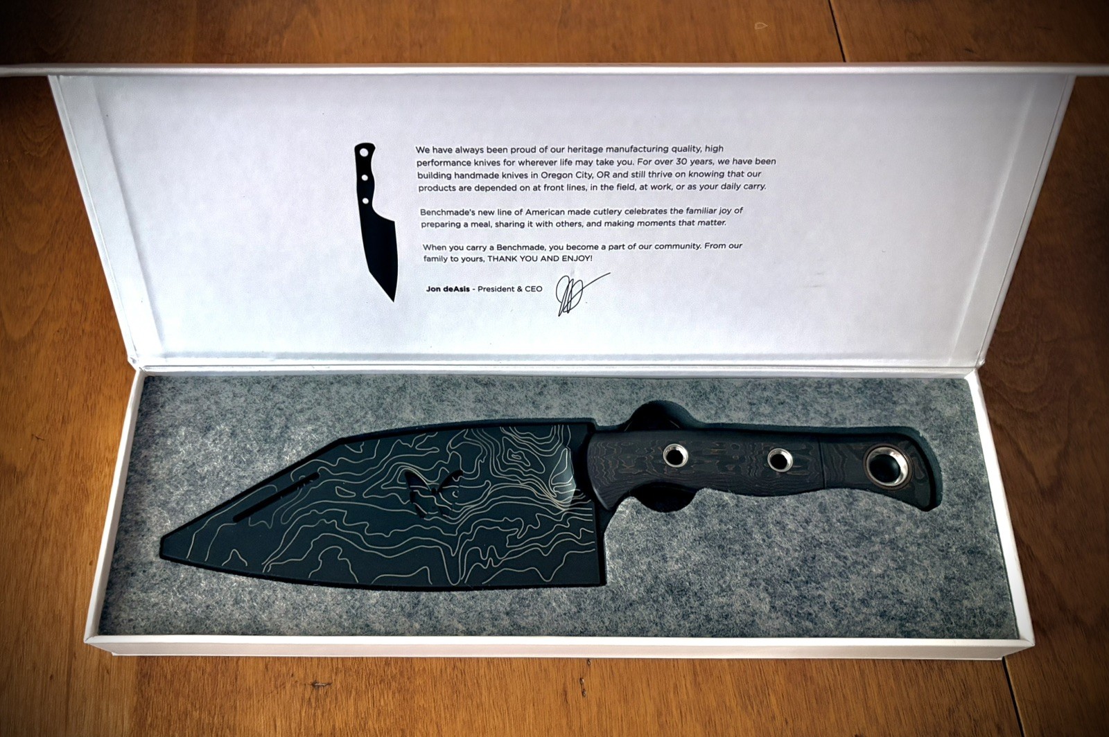 RARE 🔪 Benchmade Station Knife 4010bk-2303 Copper Topo Limited #28