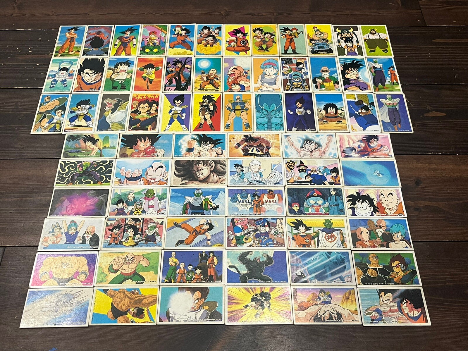 AKIRA TORIYAMA SUPER RARE DRAGON BALL CARD MENKO 72pieces JAPANESE VINTAGE