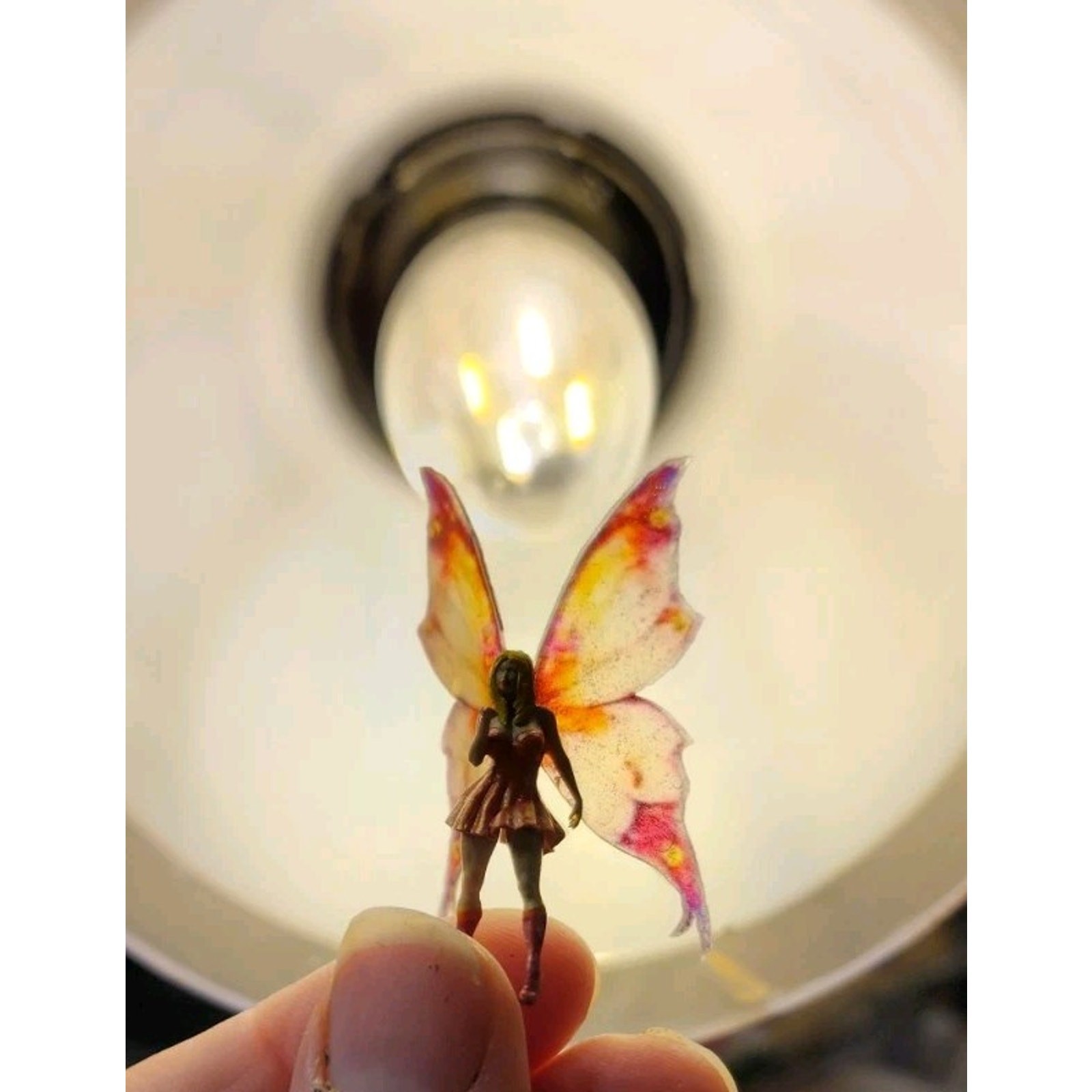 Handmade Fairy Garden Minature Fairy Terrarium Fairies Translucent Wing Fairy