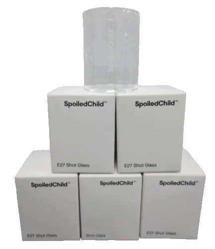 5X SPOILED CHILD SHOT GLASS BOXED GLASSES – 30ML EACH NEW IN BOXES