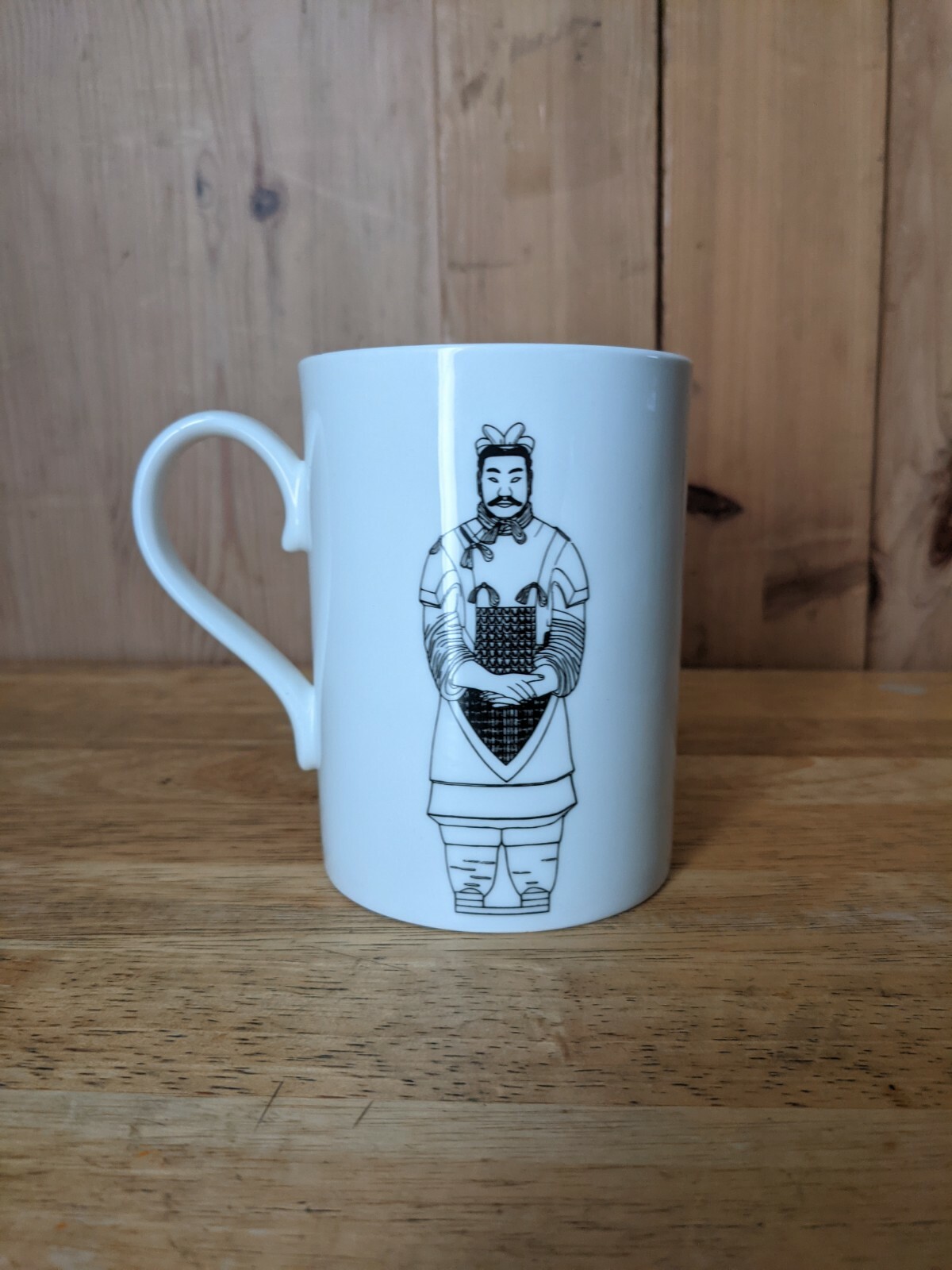 EMPEROR QIN SHI HUANG TERRA COTTA ARMY MUSEUM. SOUVENIR CERAMIC CUP.