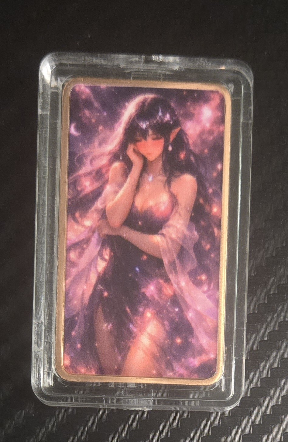 Colorized 1 OZ 999 Pure Copper Bar Beautiful Woman Naughty Baddie