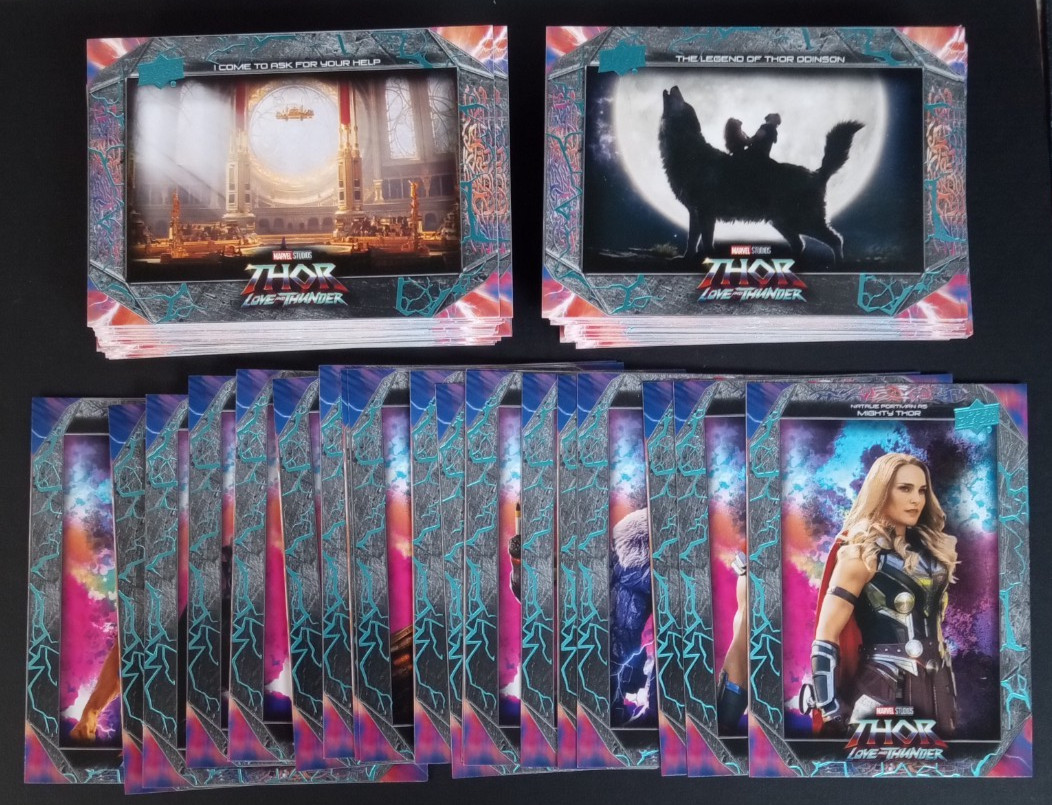 2023 Upper Deck Thor: Love and Thunder Complete Base Set (100) 1-80 + E1-E20