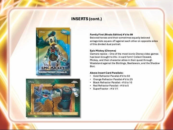 2026 Topps DISNEY NEON 🔥SINGLE PACK (5 Cards Per Pack) 🔥