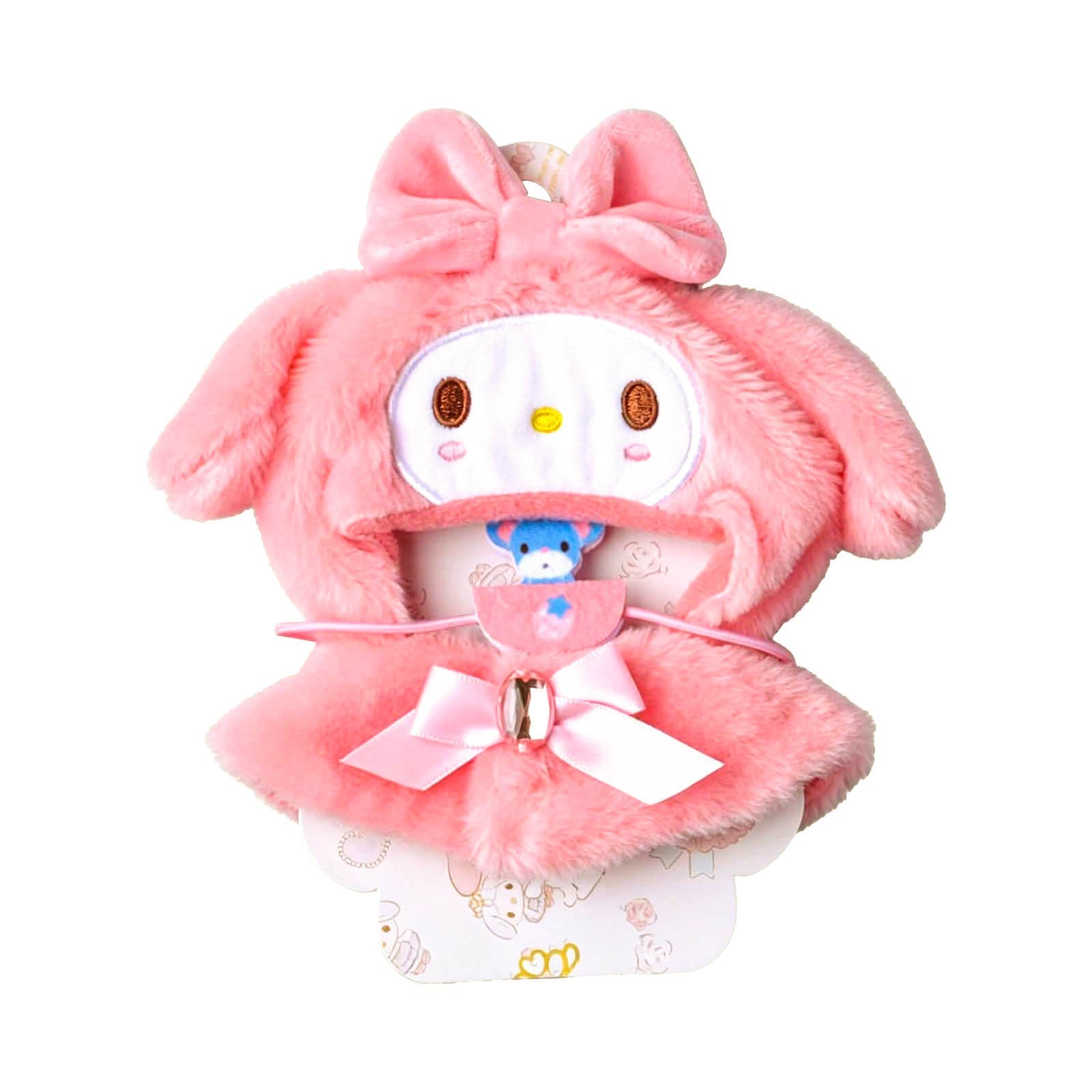 My Melody Plush Doll Cape Outfit for Labubu Cotton Doll Clothes 4″H Japan New