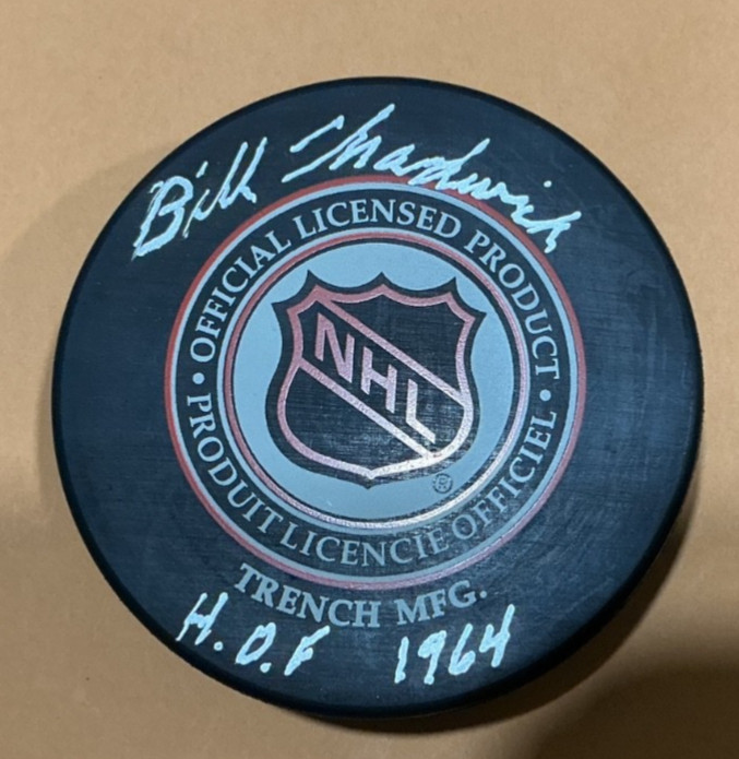 Bill Chadwick Autographed HHOF 1964 referee JSA Authentication / Rare