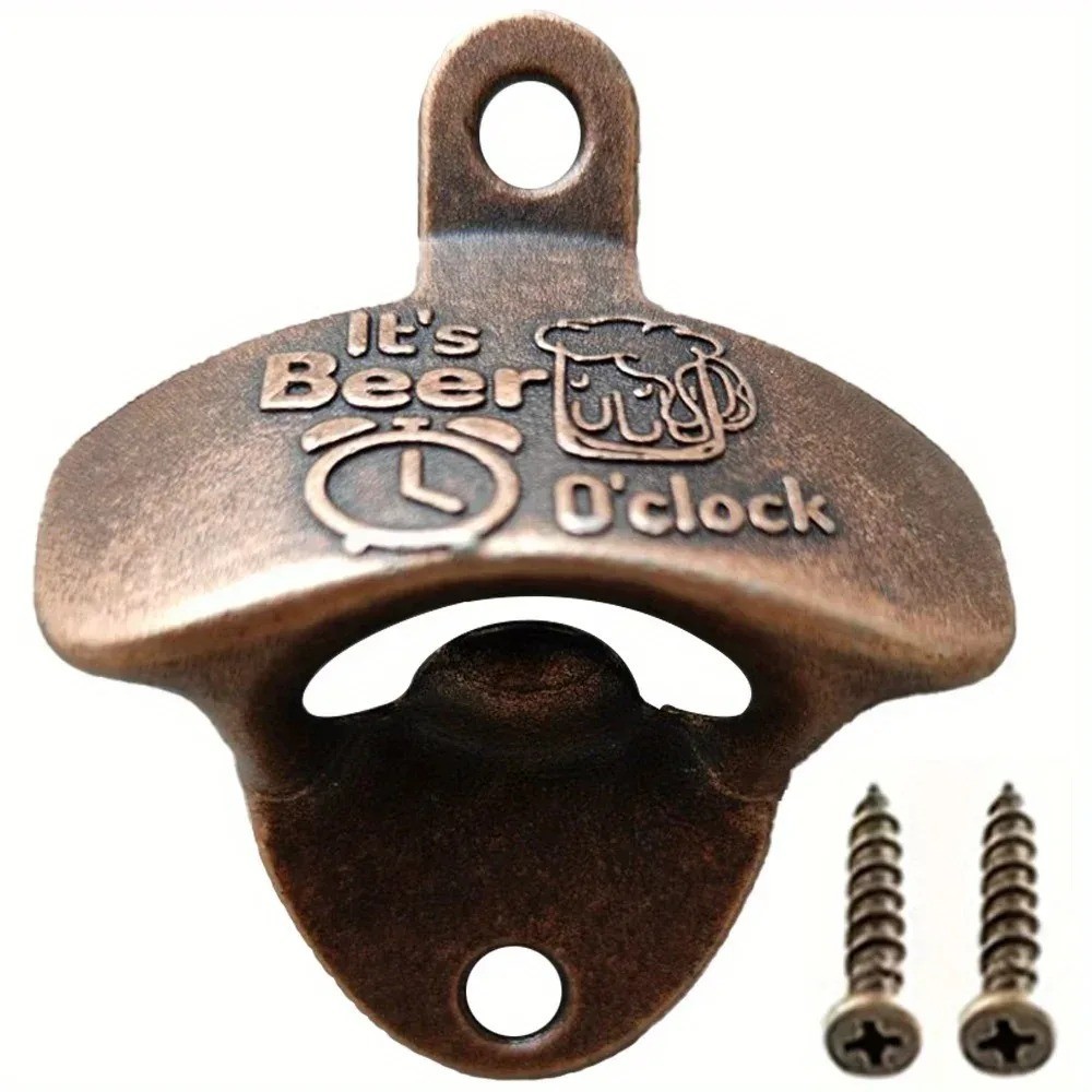 Can Opener Antique Bronze Wall Mounted Bottle, Soda Opener Bar Accessories