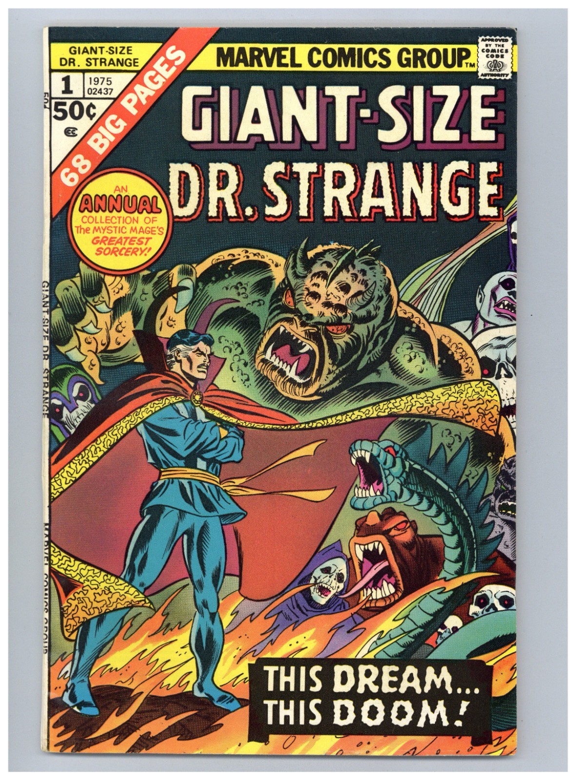 Giant-Size Doctor Strange 1 (VF+) Gil Kane Frank Giacoia John Romita 1975 i339