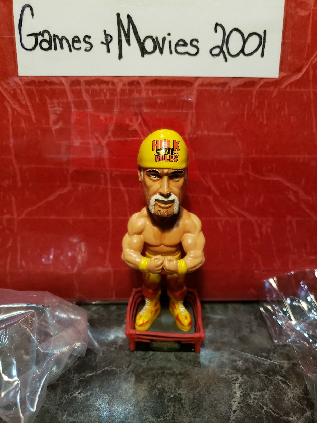 Hulk Hogan WWF WWE Mini Bobblehead