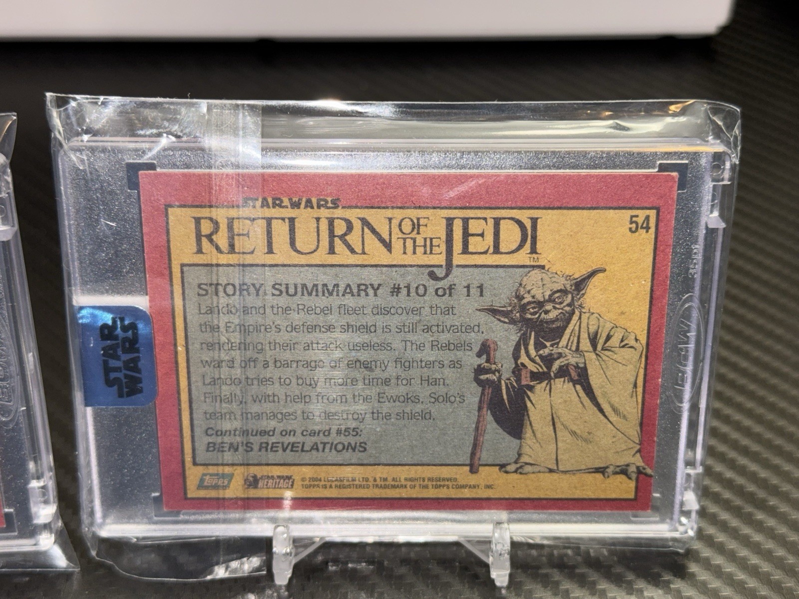 2018 Topps Archives Star Wars Dave Barclay Auto Yoda Buyback 1/2 & 2/2 Lot RARE!