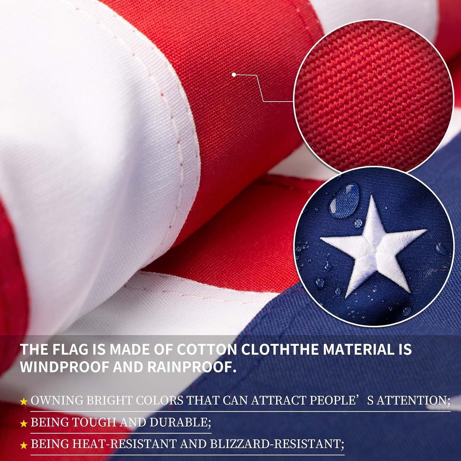 US American Flag 3×5 Quality Made USA Flag Embroidered United States Flag